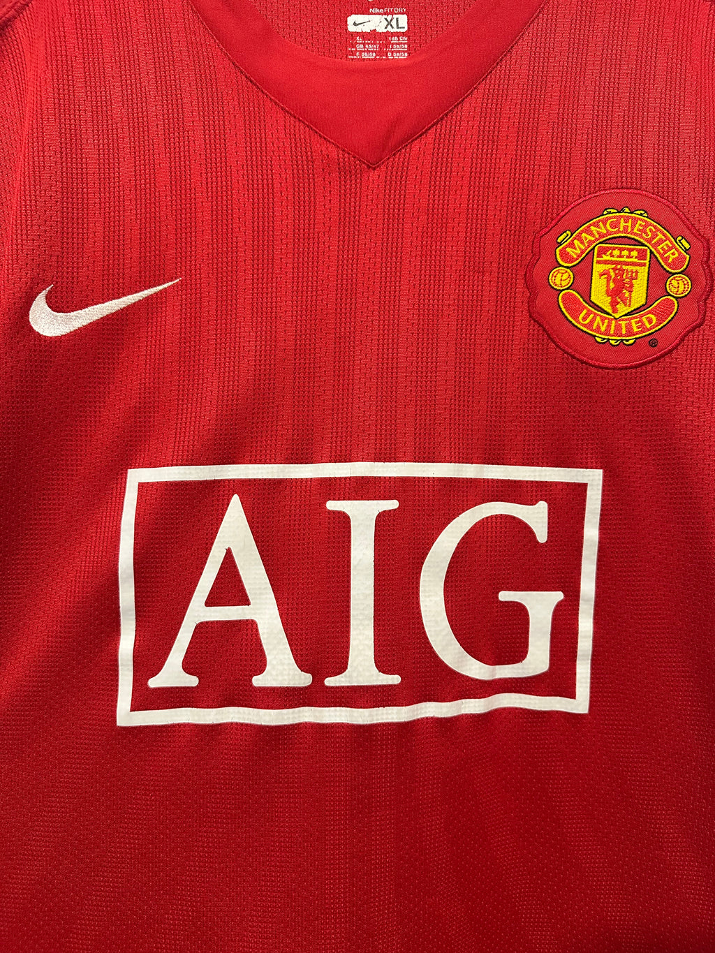 Manchester United 2007-08 Home Soccer Jersey Ronaldo #7 (XL)
