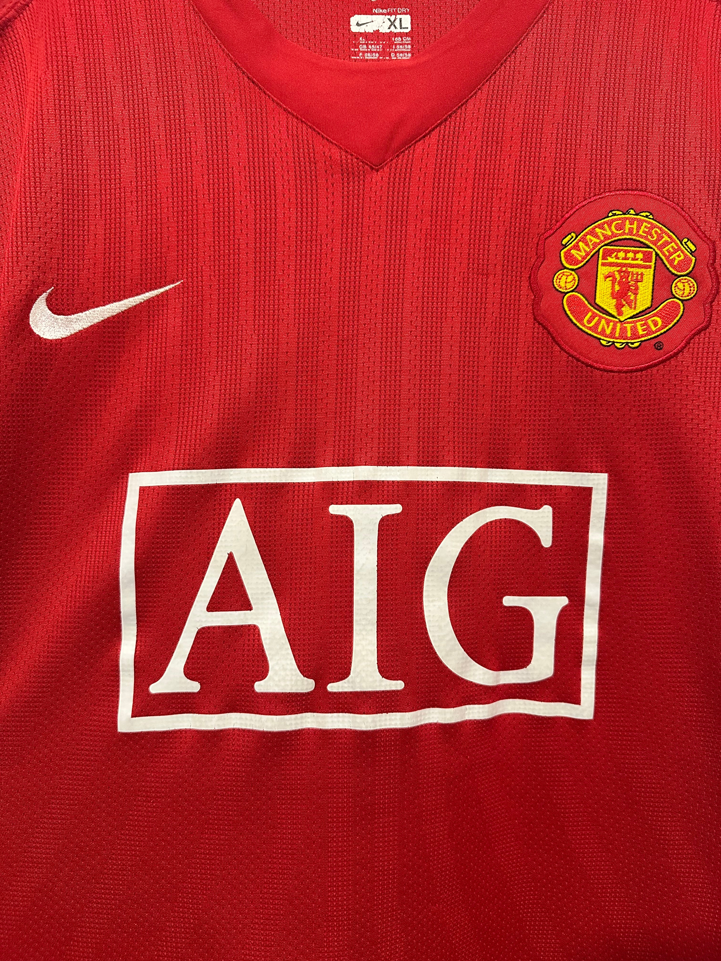 Manchester United 2007-08 Home Soccer Jersey Ronaldo #7 (XL)