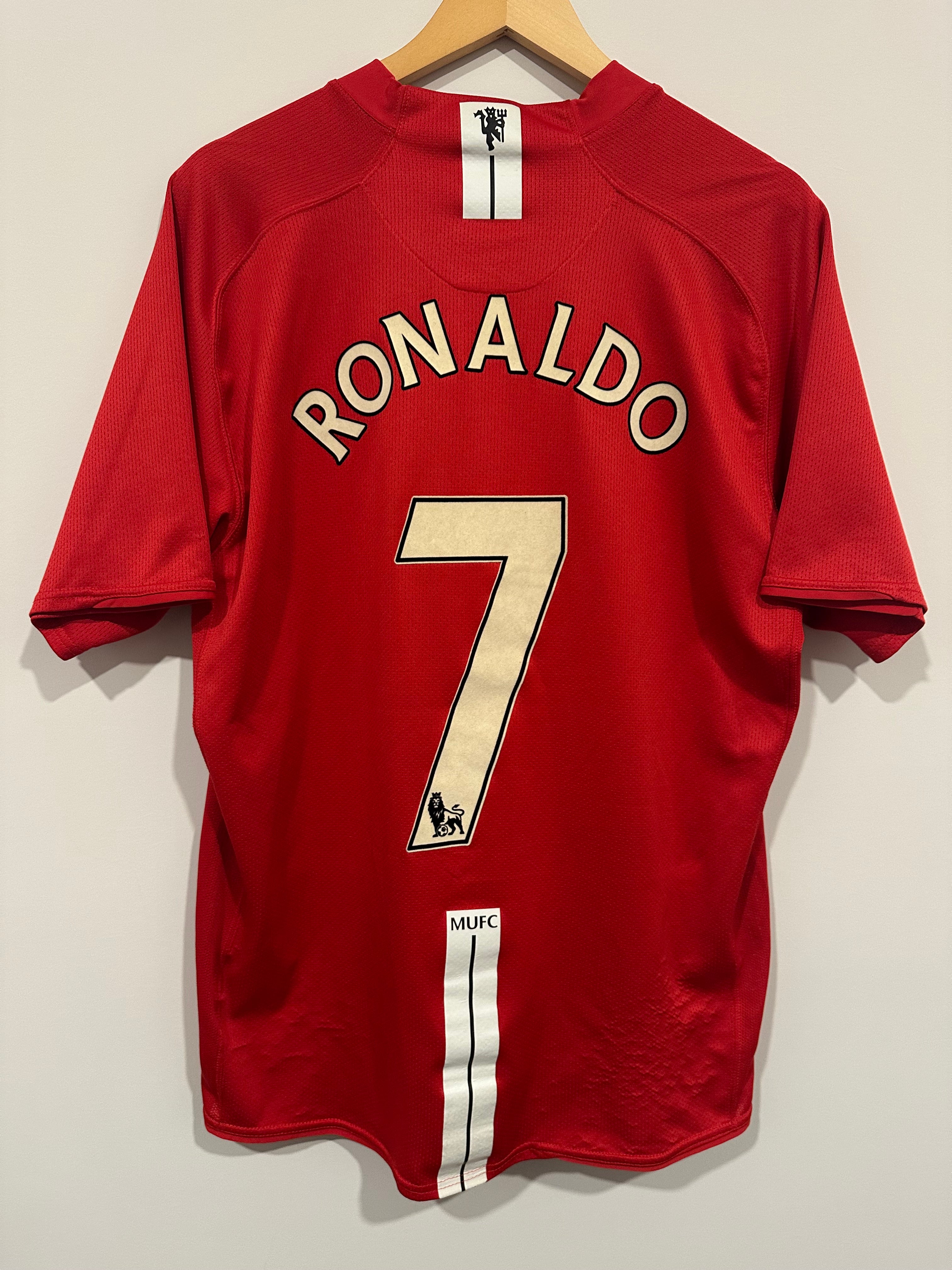 Manchester United 2007-08 Home Soccer Jersey Ronaldo #7 (XL)