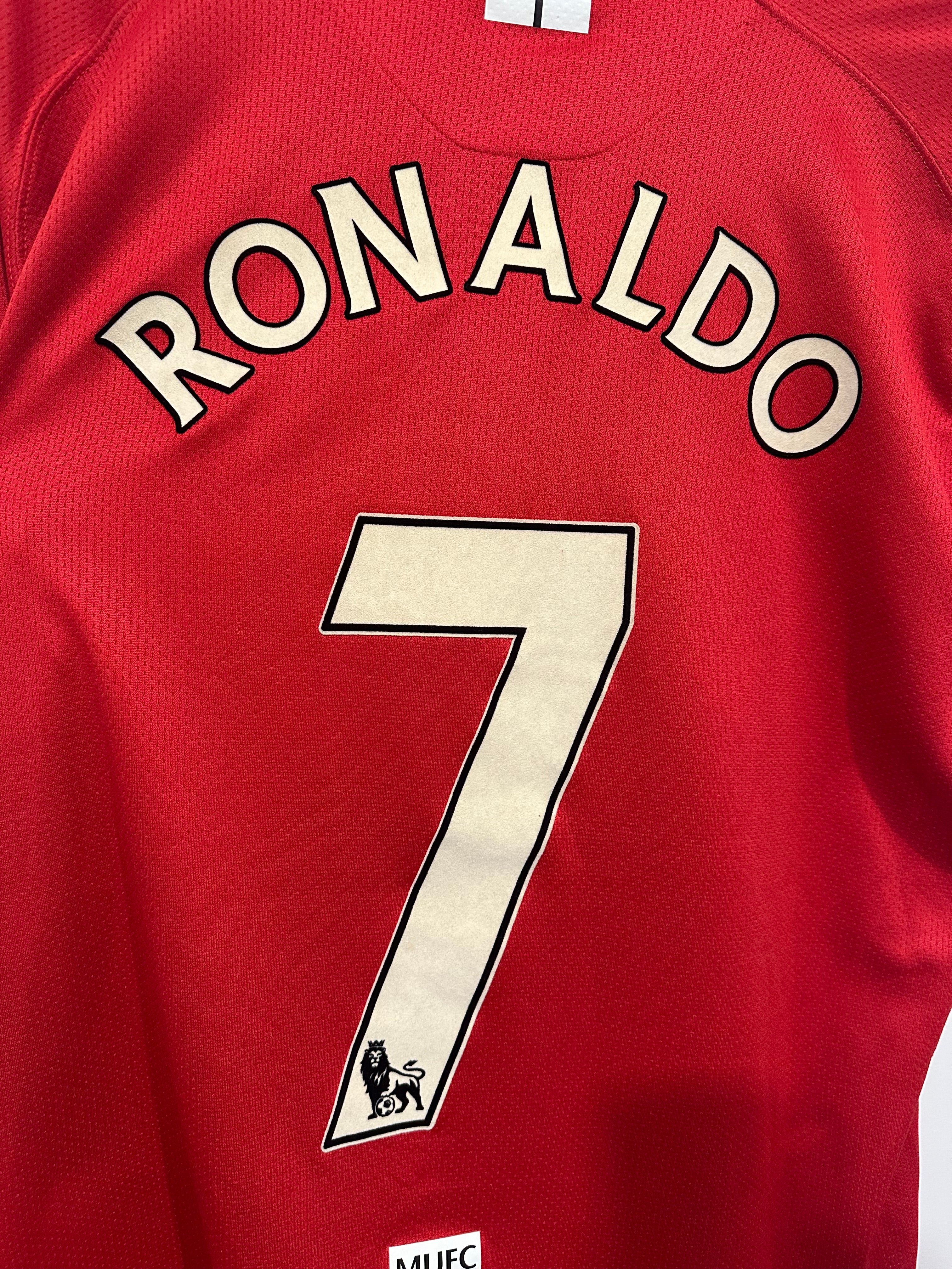 Manchester United 2007-08 Home Soccer Jersey Ronaldo #7 (XL)