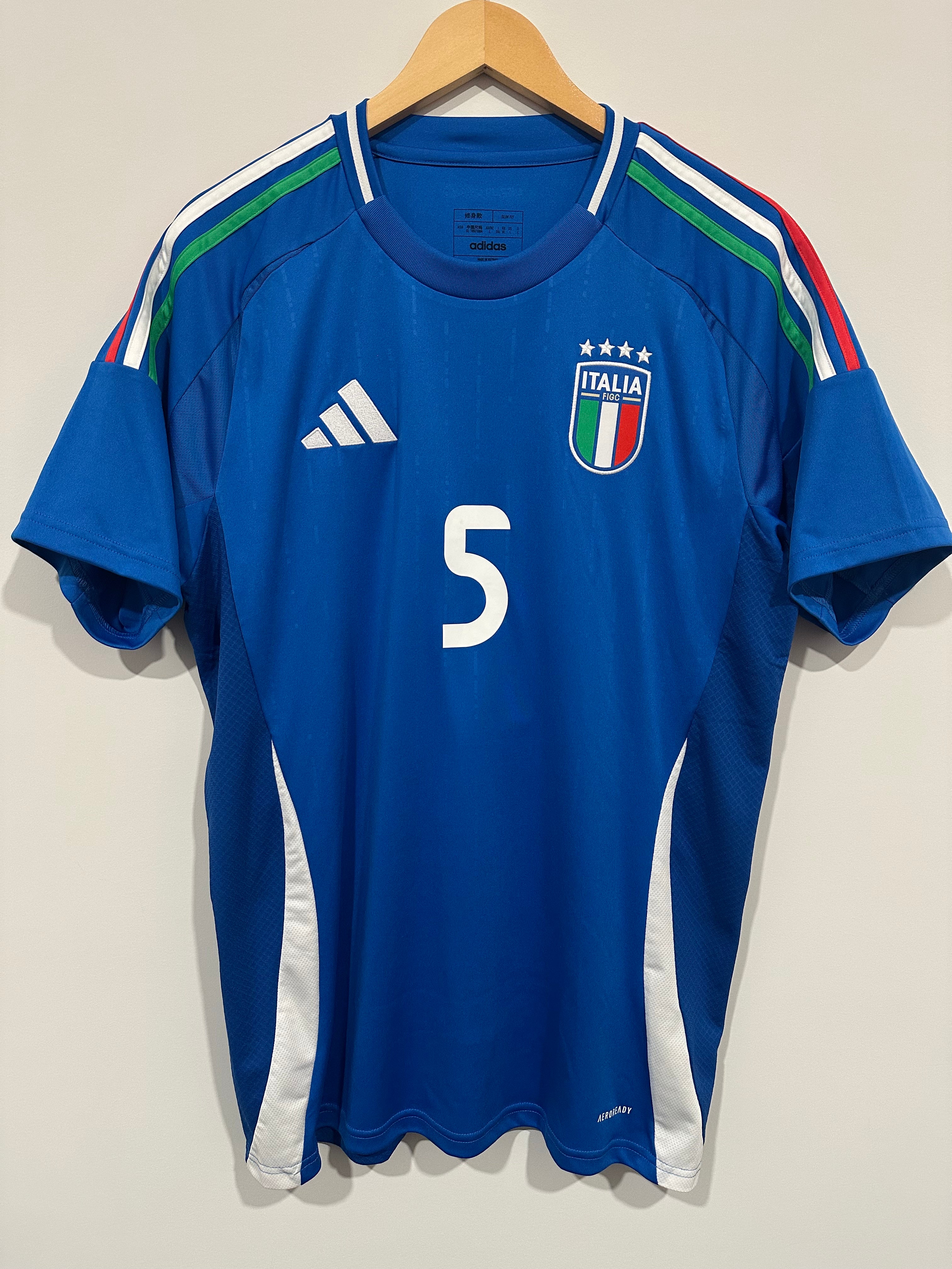 Italy 2024 Home Soccer Jersey Calafiori #5 (L)