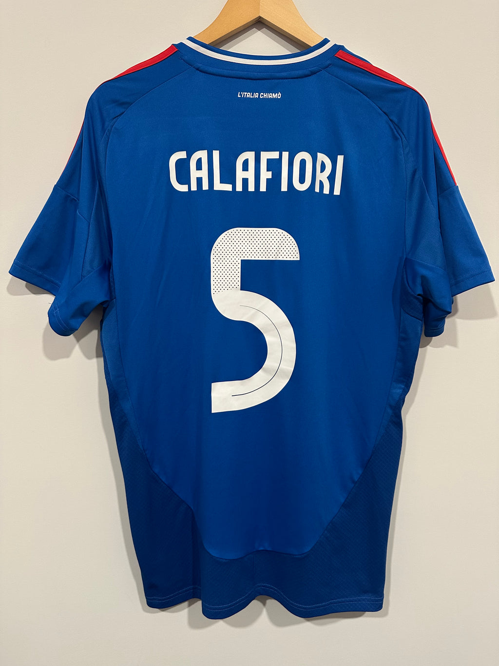 Italy 2024 Home Soccer Jersey Calafiori #5 (L)