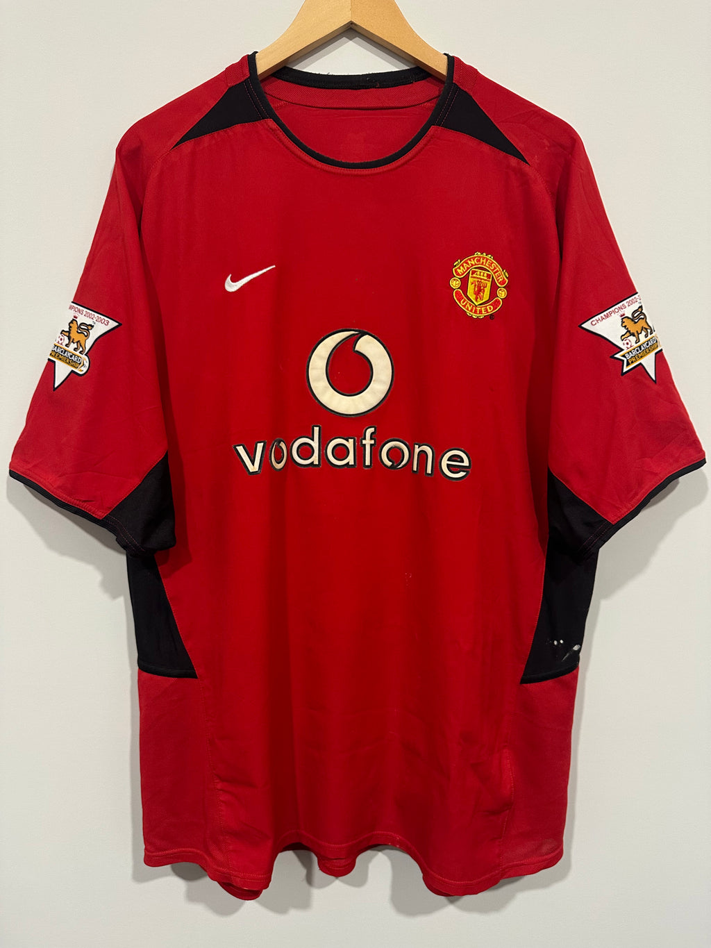 Manchester United 2002-04 Home Soccer Jersey Ronaldo #7 (XL)