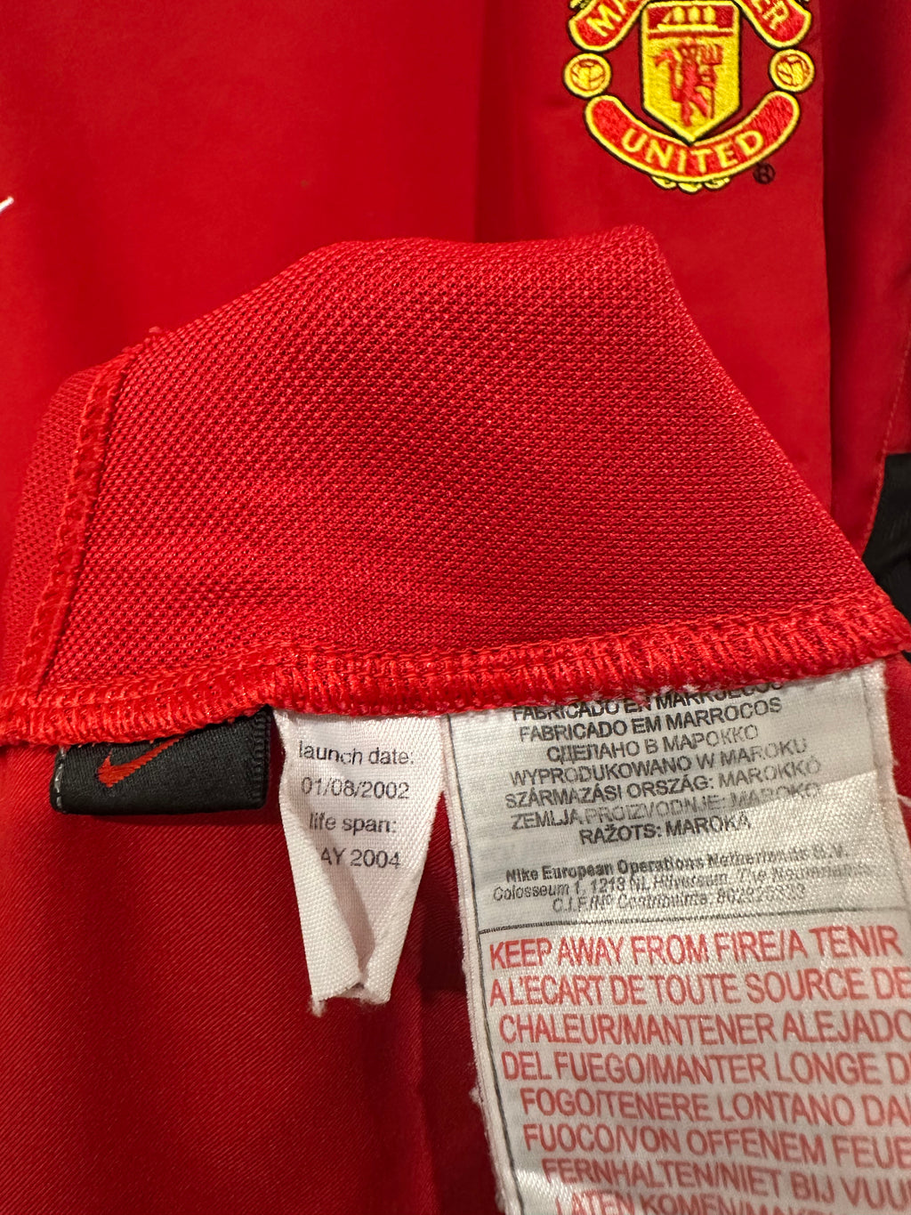 Manchester United 2002-04 Home Soccer Jersey Ronaldo #7 (XL)