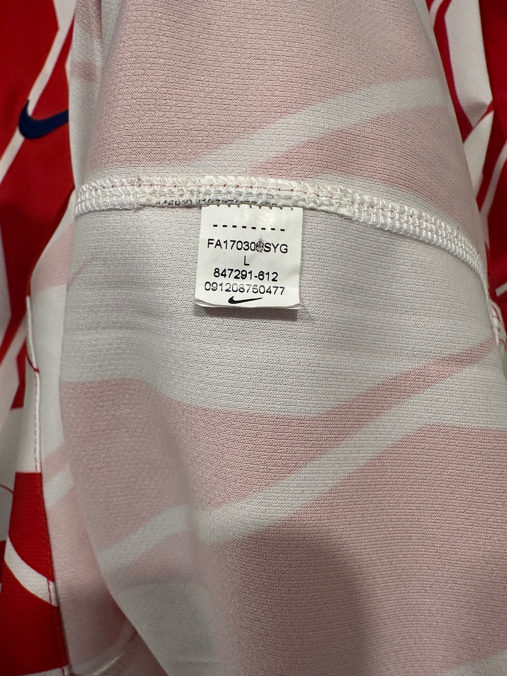 Atlético Madrid 2017-18 Home Soccer Jersey Saúl #8 (L)