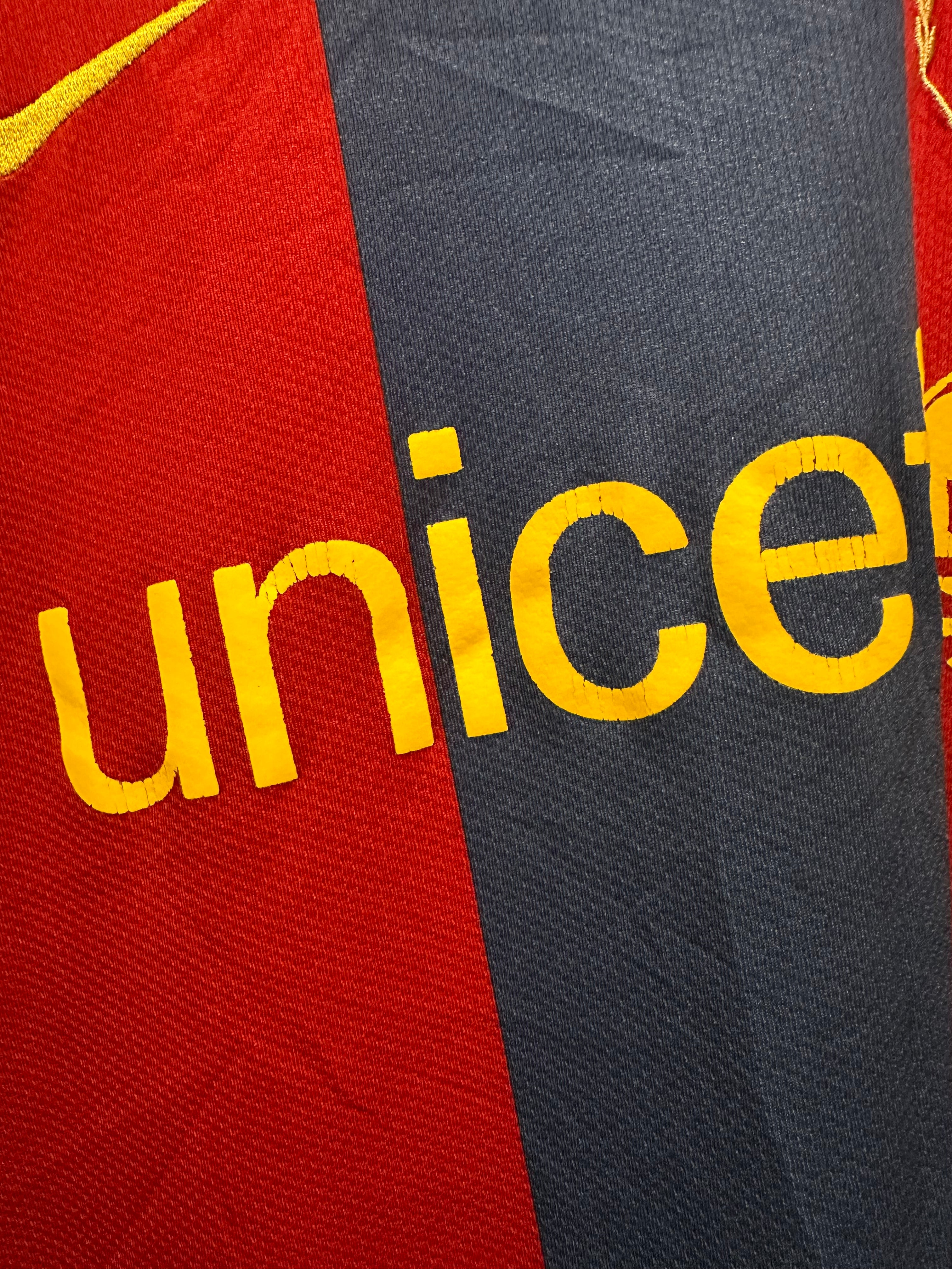 FC Barcelona 2007-08 Home Soccer Jersey (S)