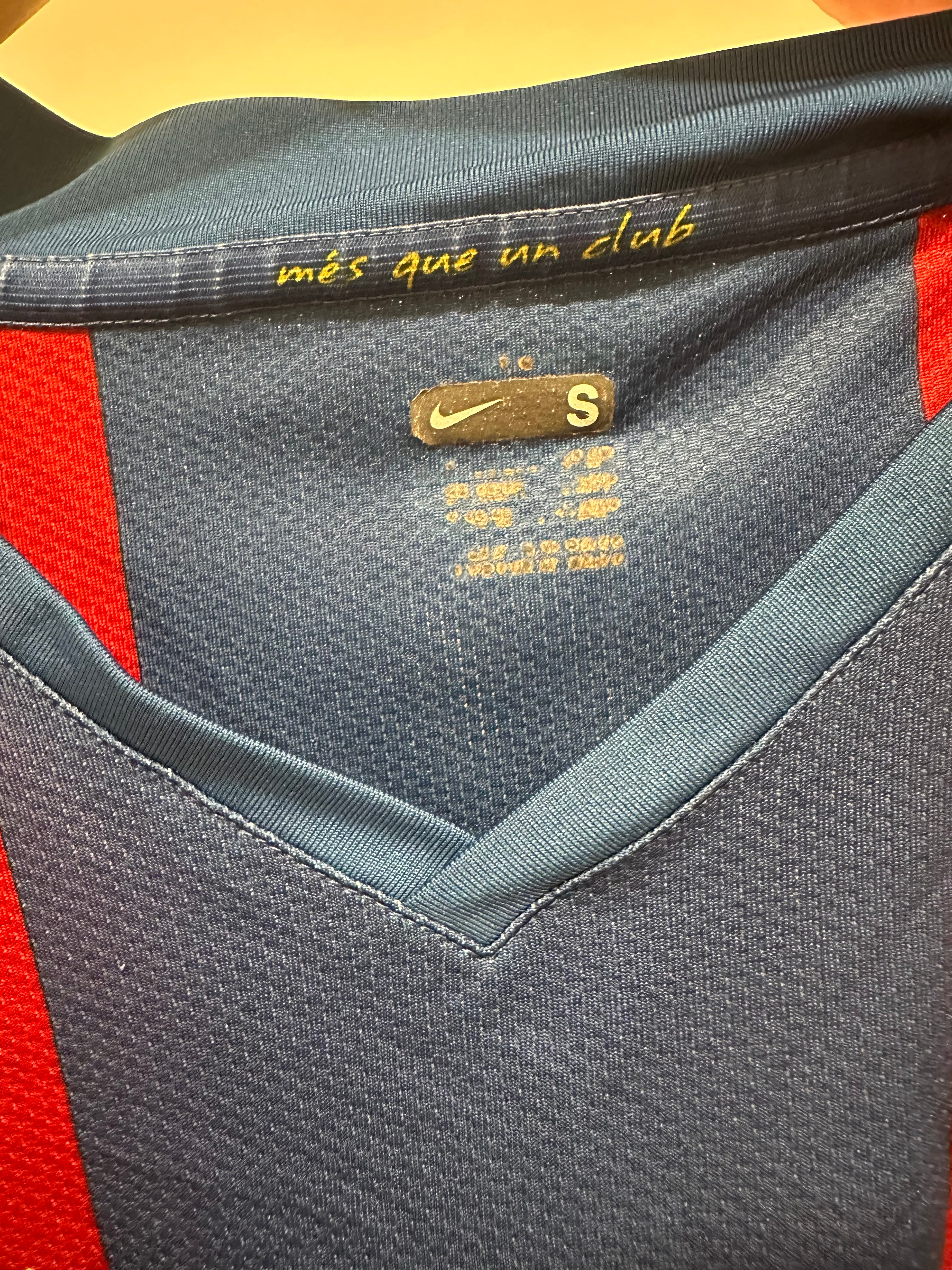 FC Barcelona 2007-08 Home Soccer Jersey (S)