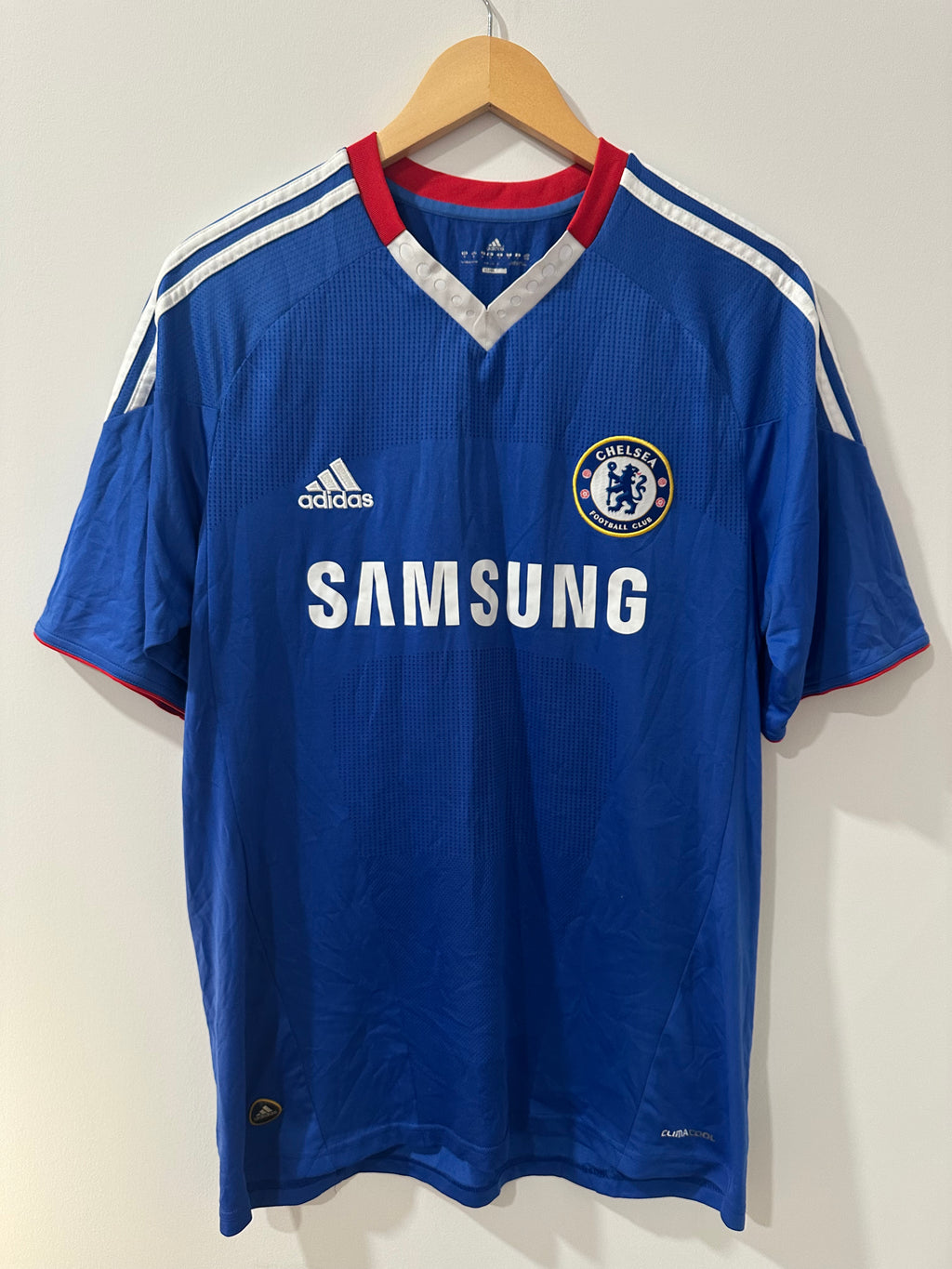 Chelsea 2010-11 Home Soccer Jersey (M)