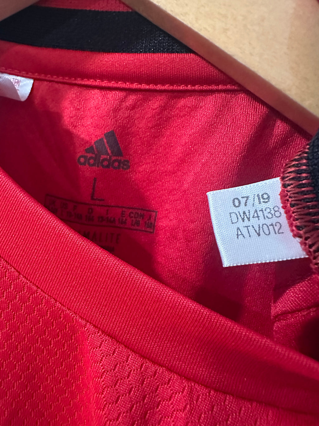 Manchester United 2019-20 Home Soccer Jersey (Youth L)