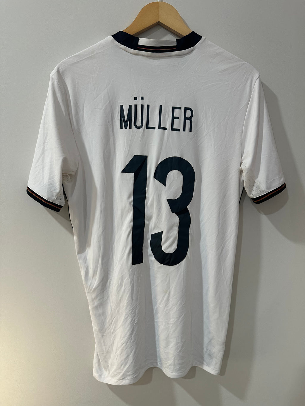 Germany 2016-17 Home Soccer Jersey Muller #13 (M)