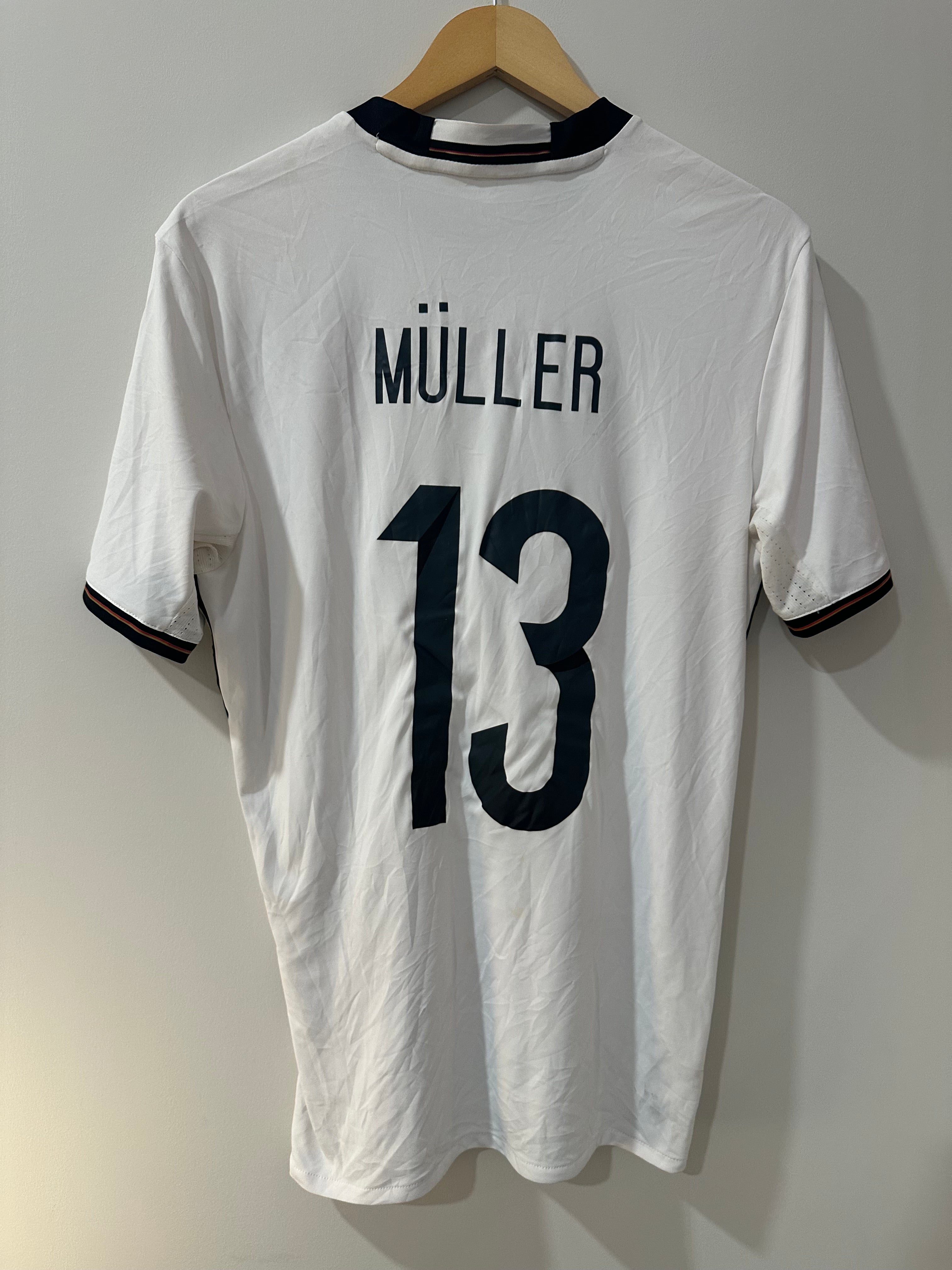 Germany 2016-17 Home Soccer Jersey Muller #13 (M)