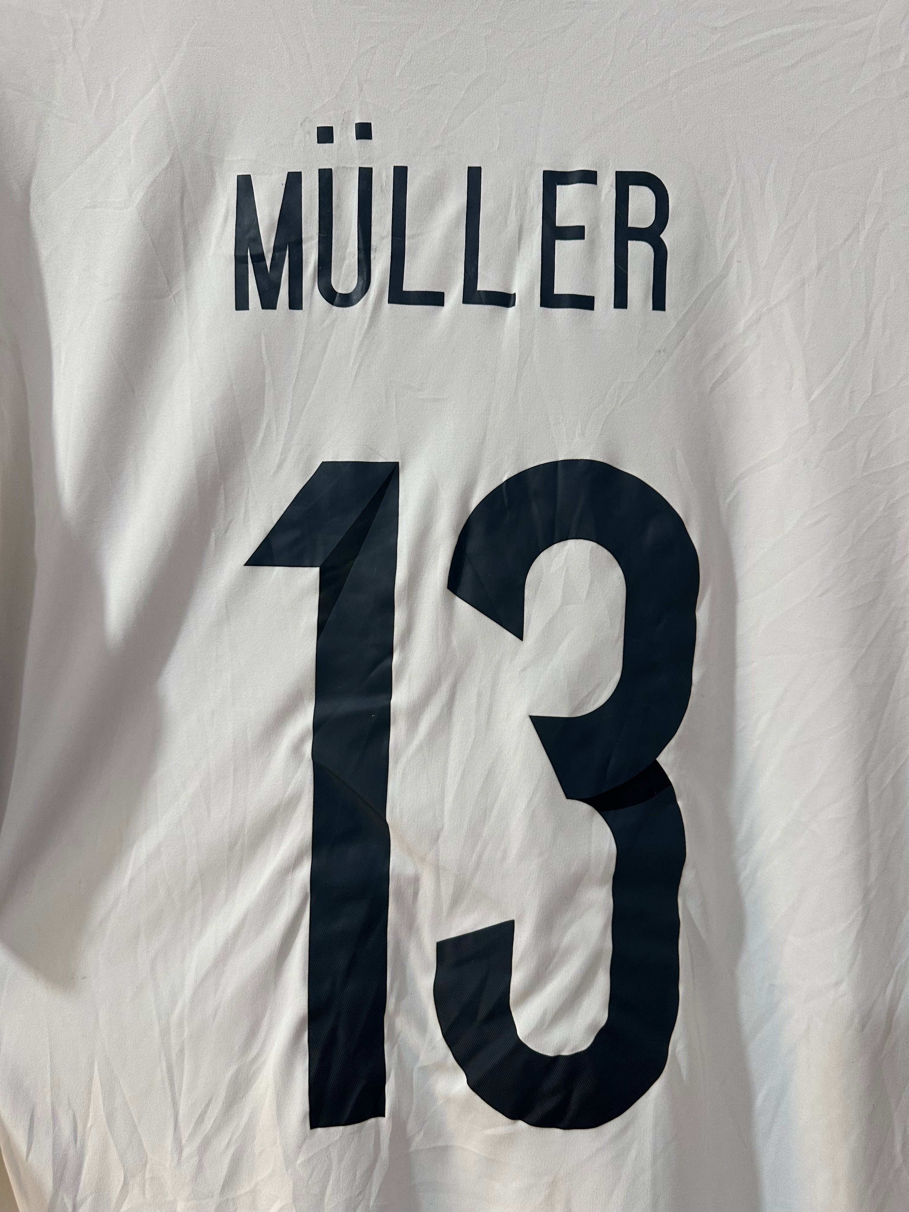 Germany 2016-17 Home Soccer Jersey Muller #13 (M)