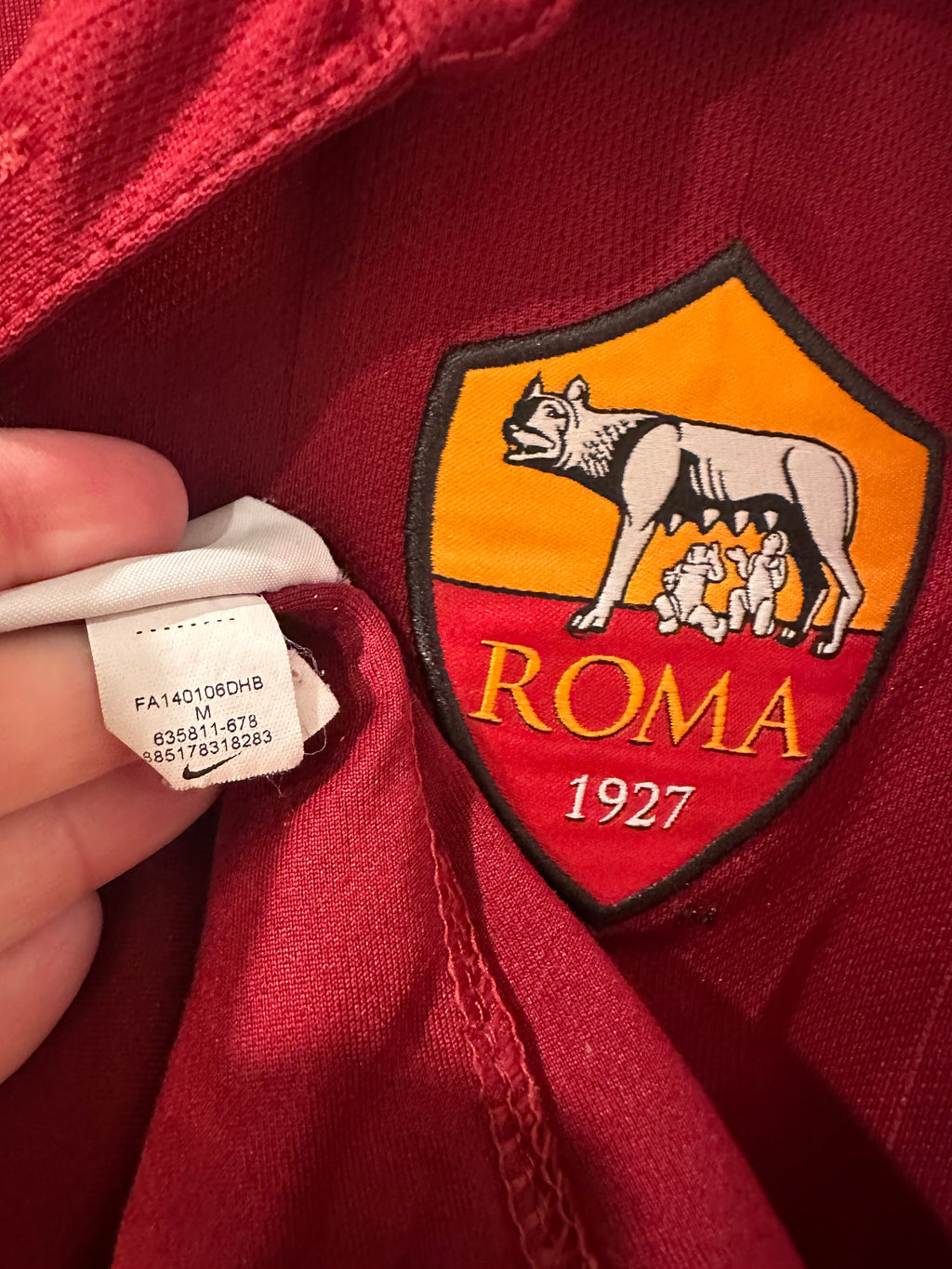 AS Roma 2014-15 Home Soccer Jersey (M)