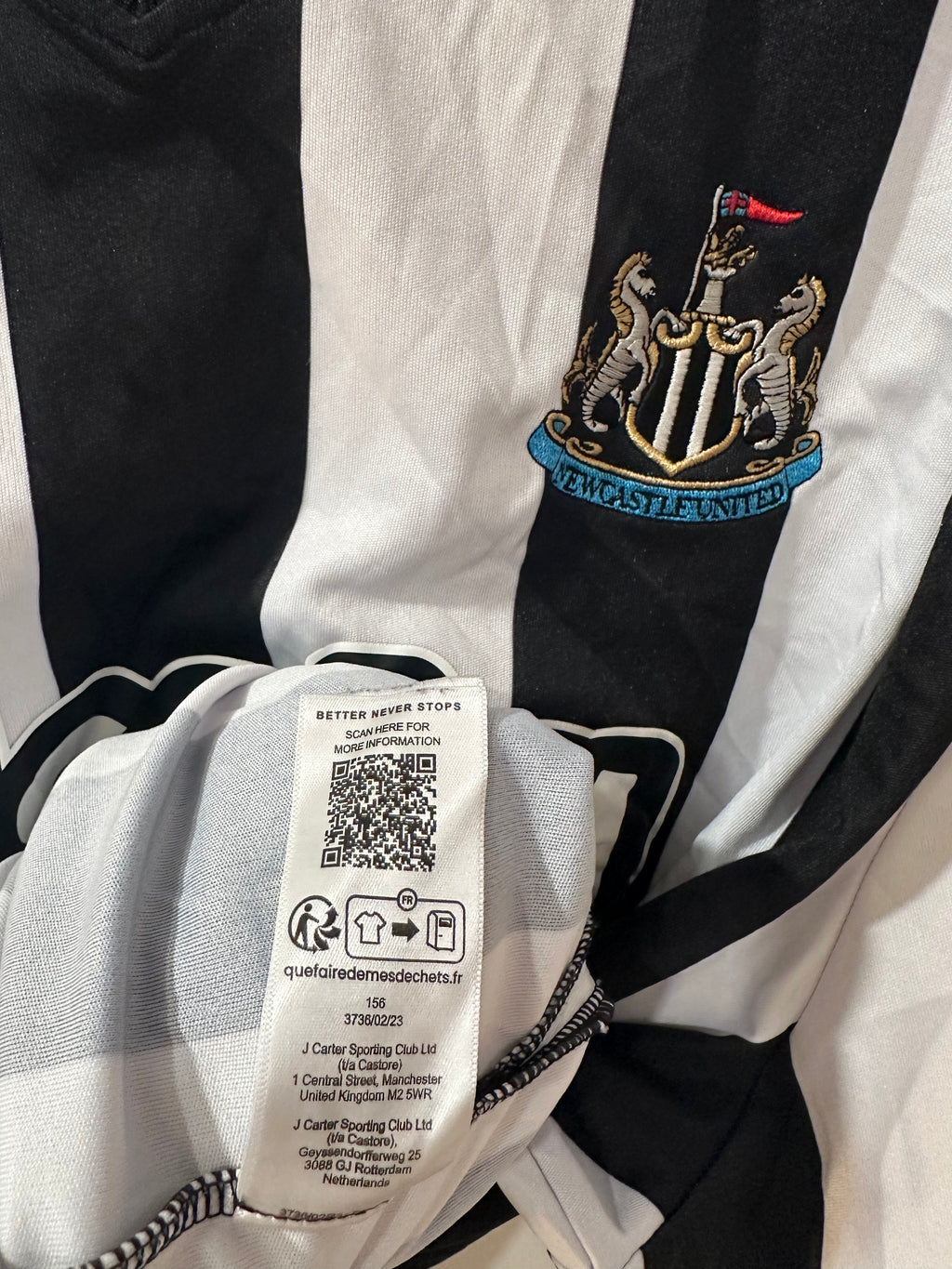 Newcastle United 2023-24 Home Soccer Jersey (5XL)