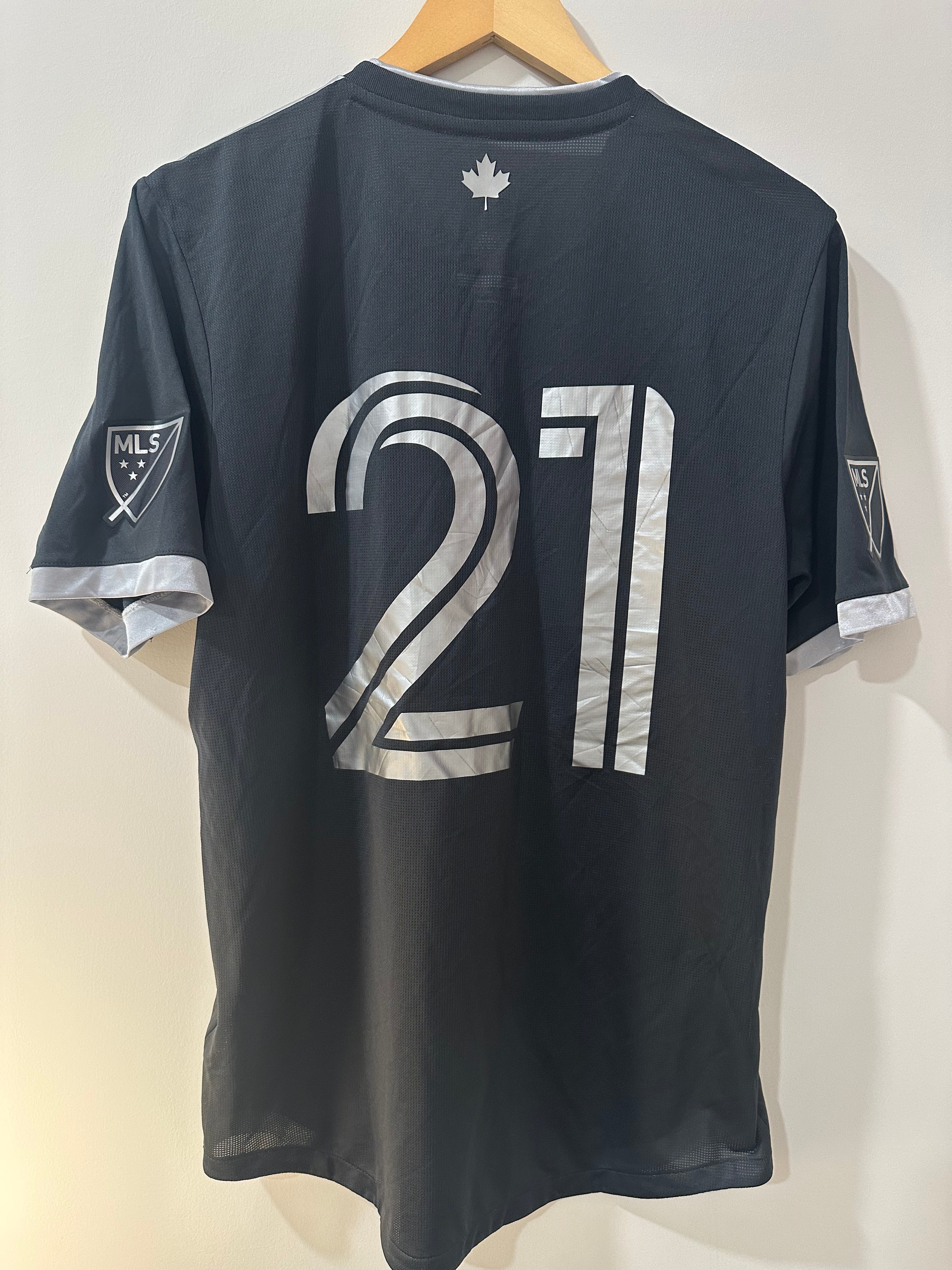 Vancouver Whitecaps 2019 Away Soccer Jersey #21 Authentic Version (L)