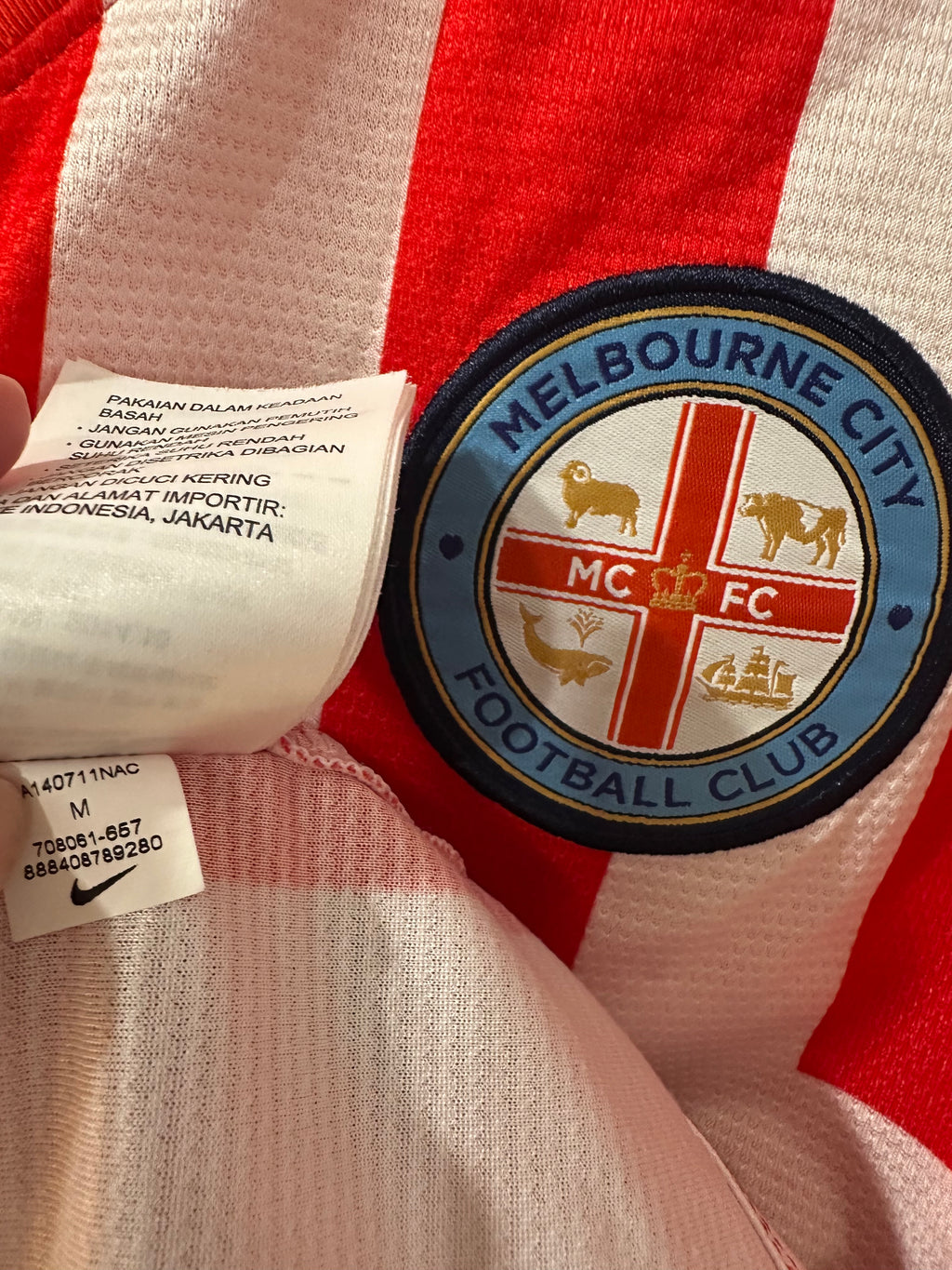 Melbourne City 2014-15 Away Soccer Jersey (M)