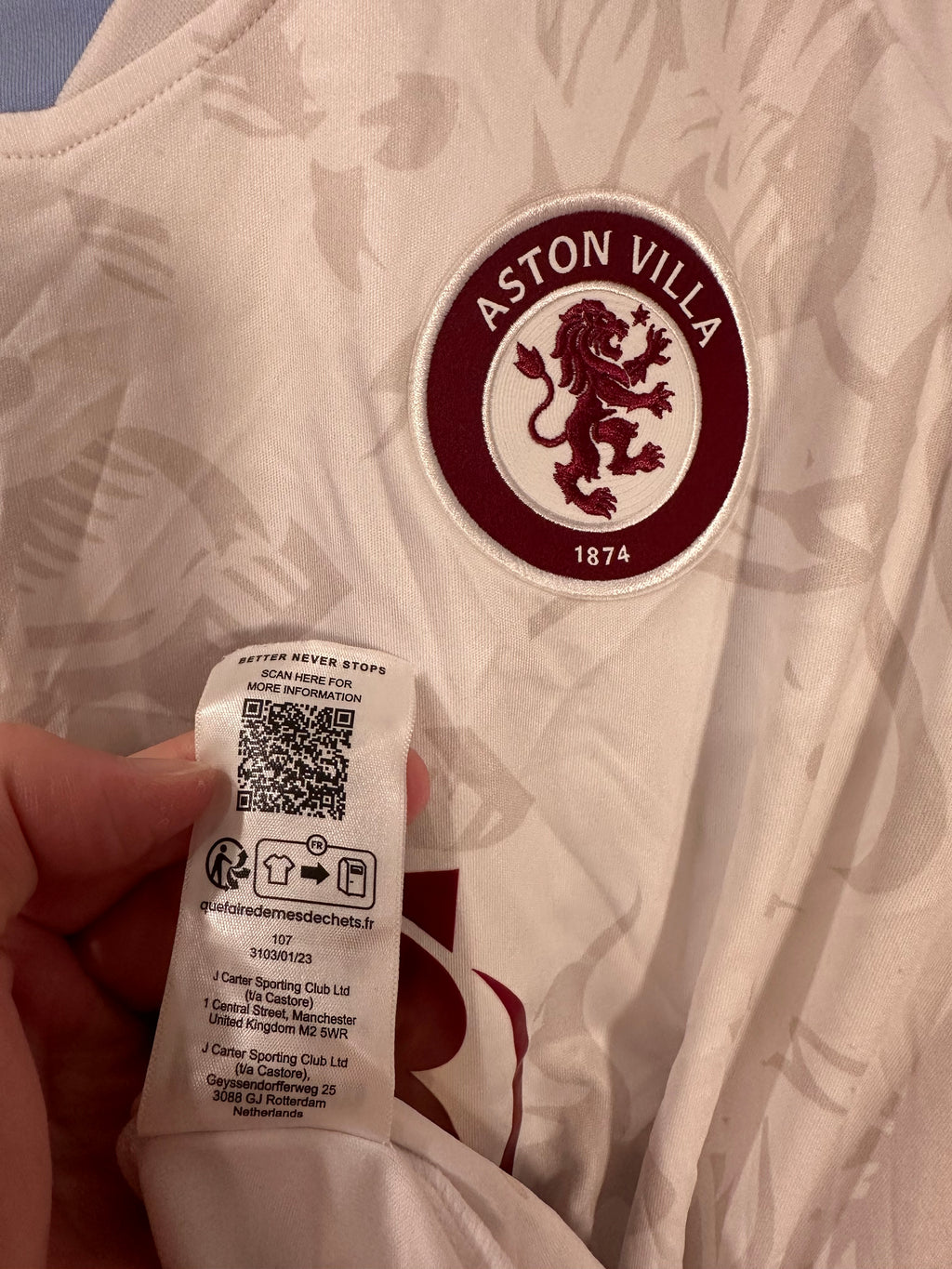 Aston Villa 2023-24 Away Soccer Jersey Bailey #31 (L)