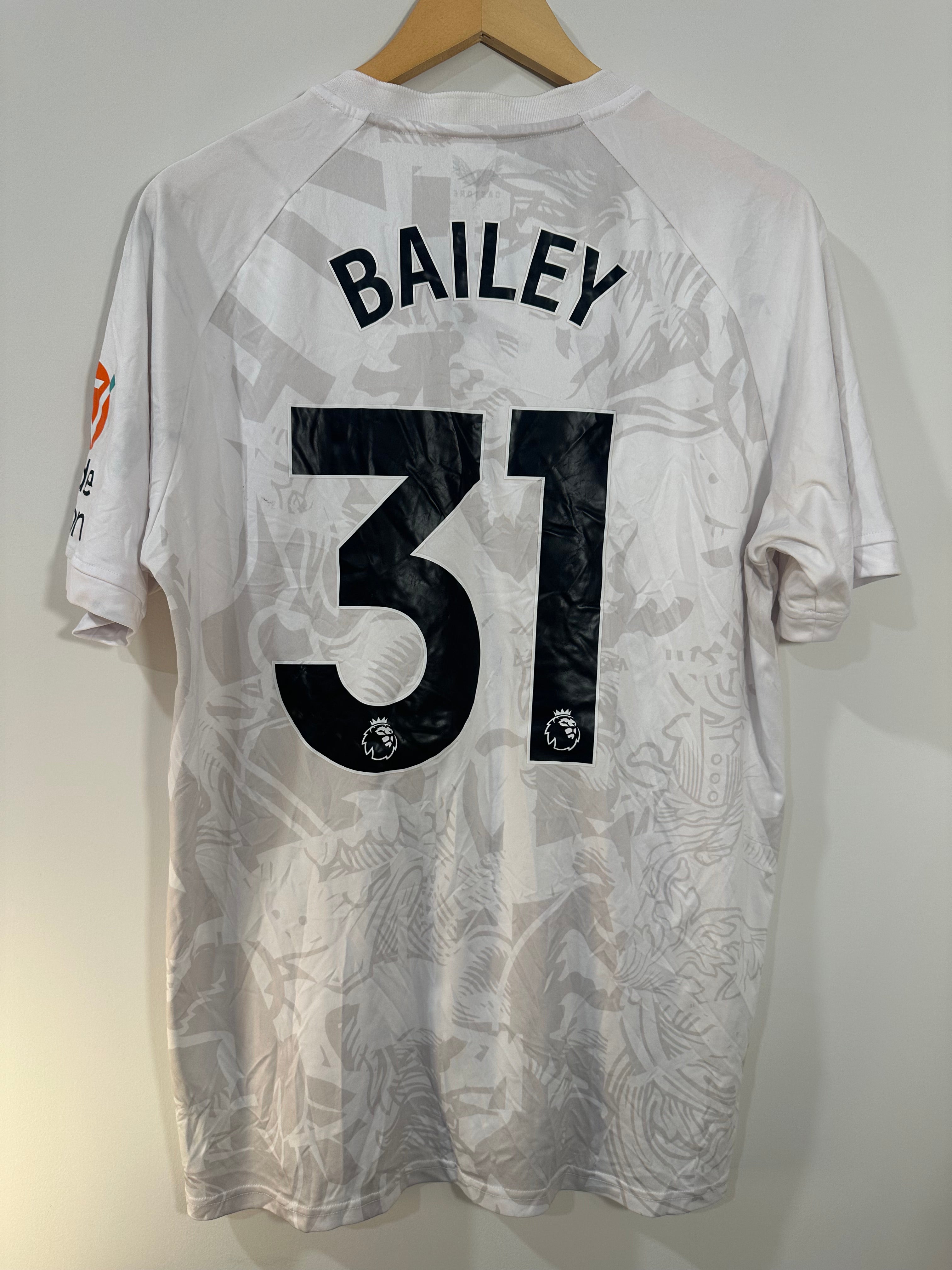 Aston Villa 2023-24 Away Soccer Jersey Bailey #31 (L)