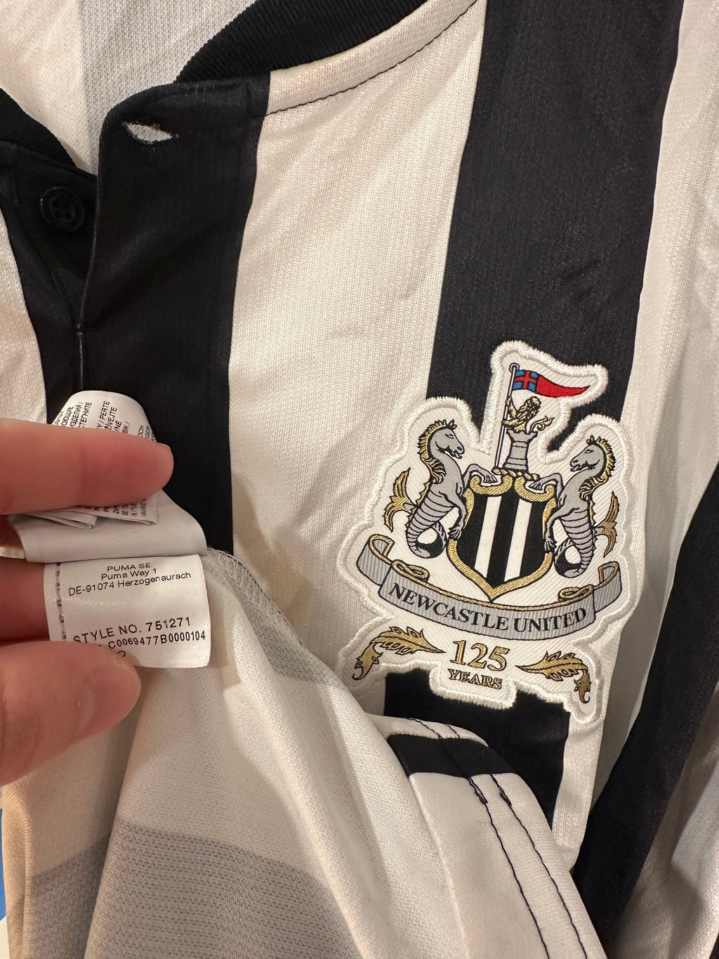Newcastle United 2017-18 Home Soccer Jersey (3XL)
