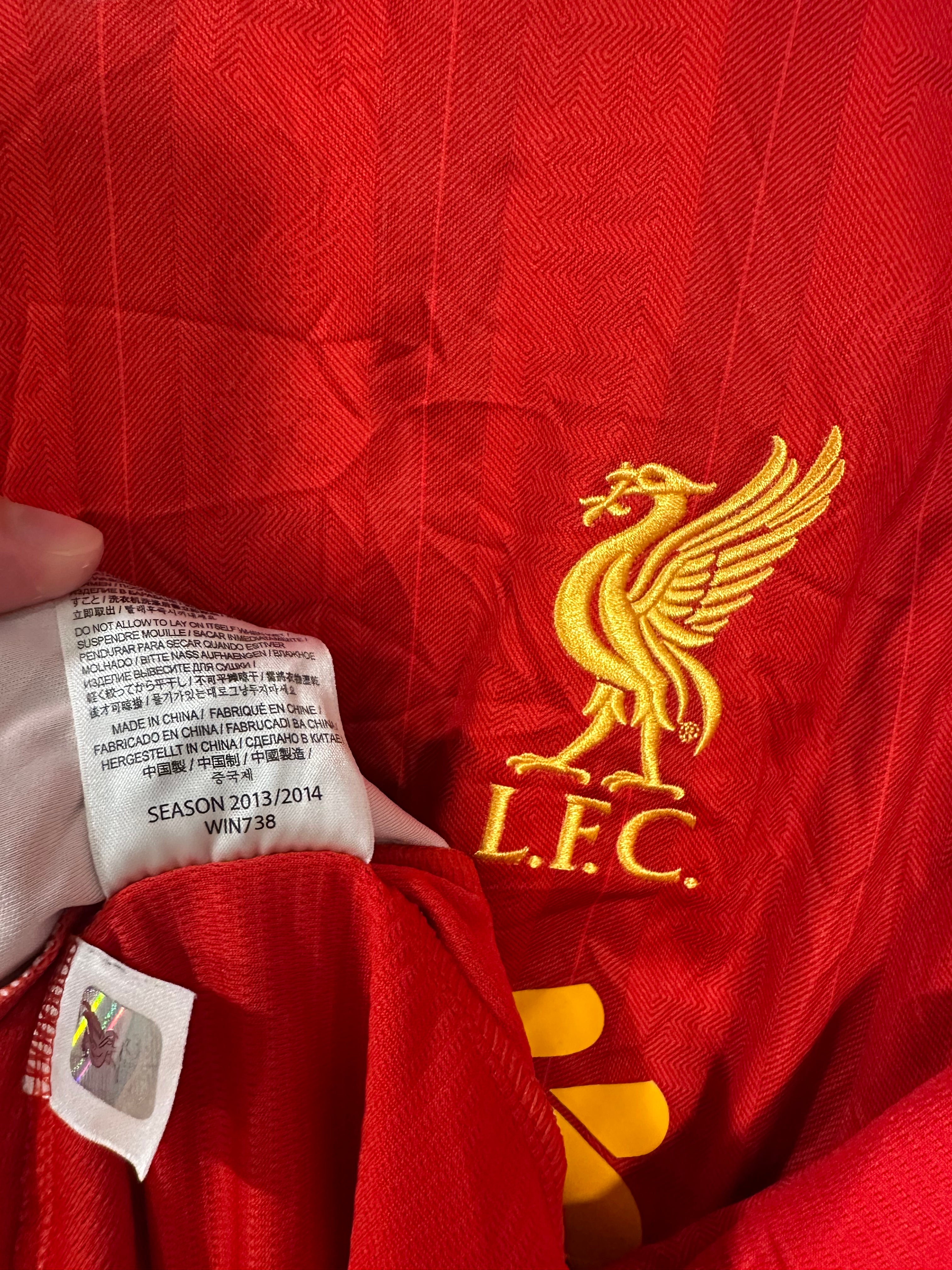 Liverpool 2013-14 Home Soccer Jersey (L)