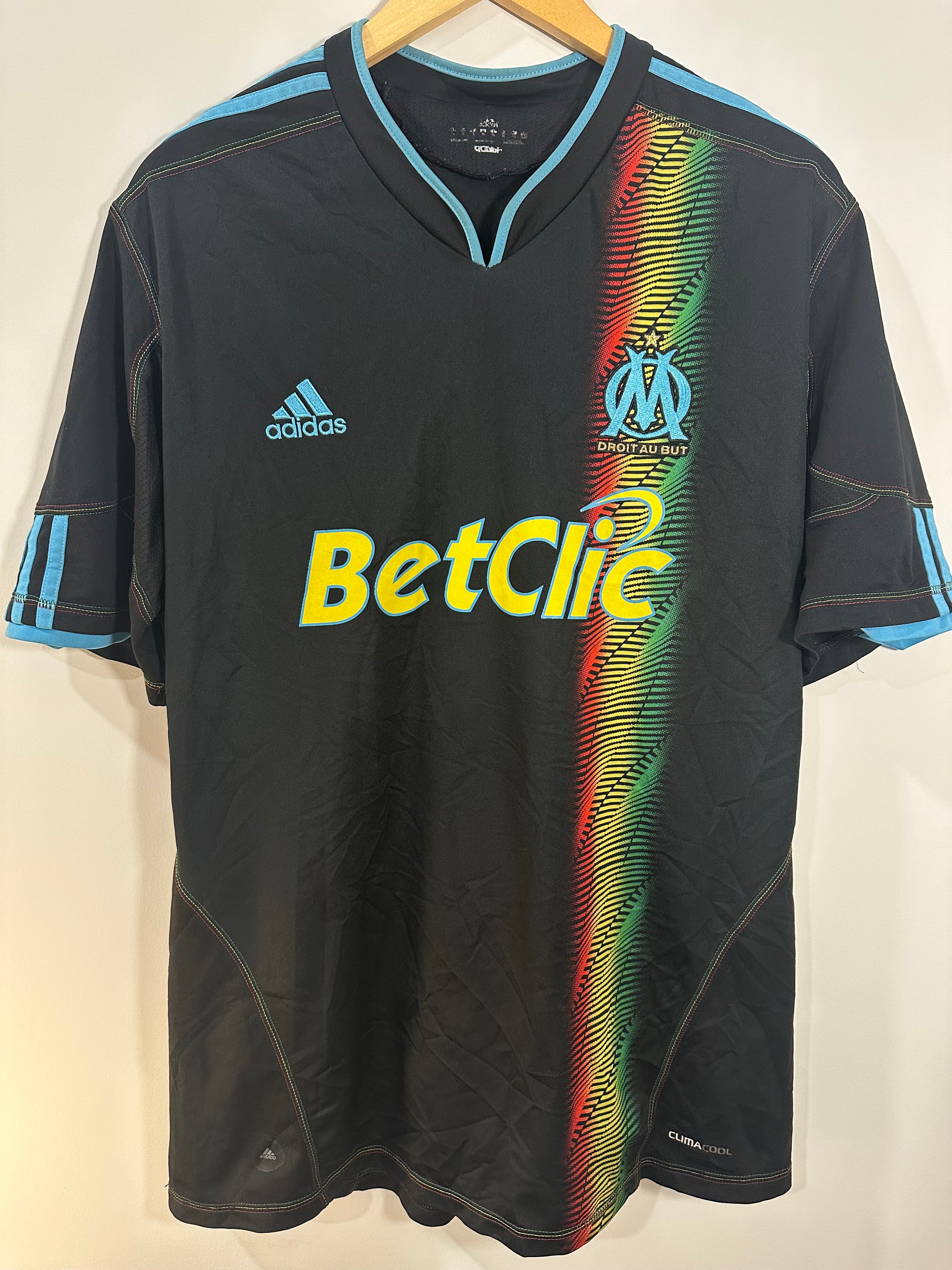 Marseille 2010-11 Third Soccer Jersey (XL)