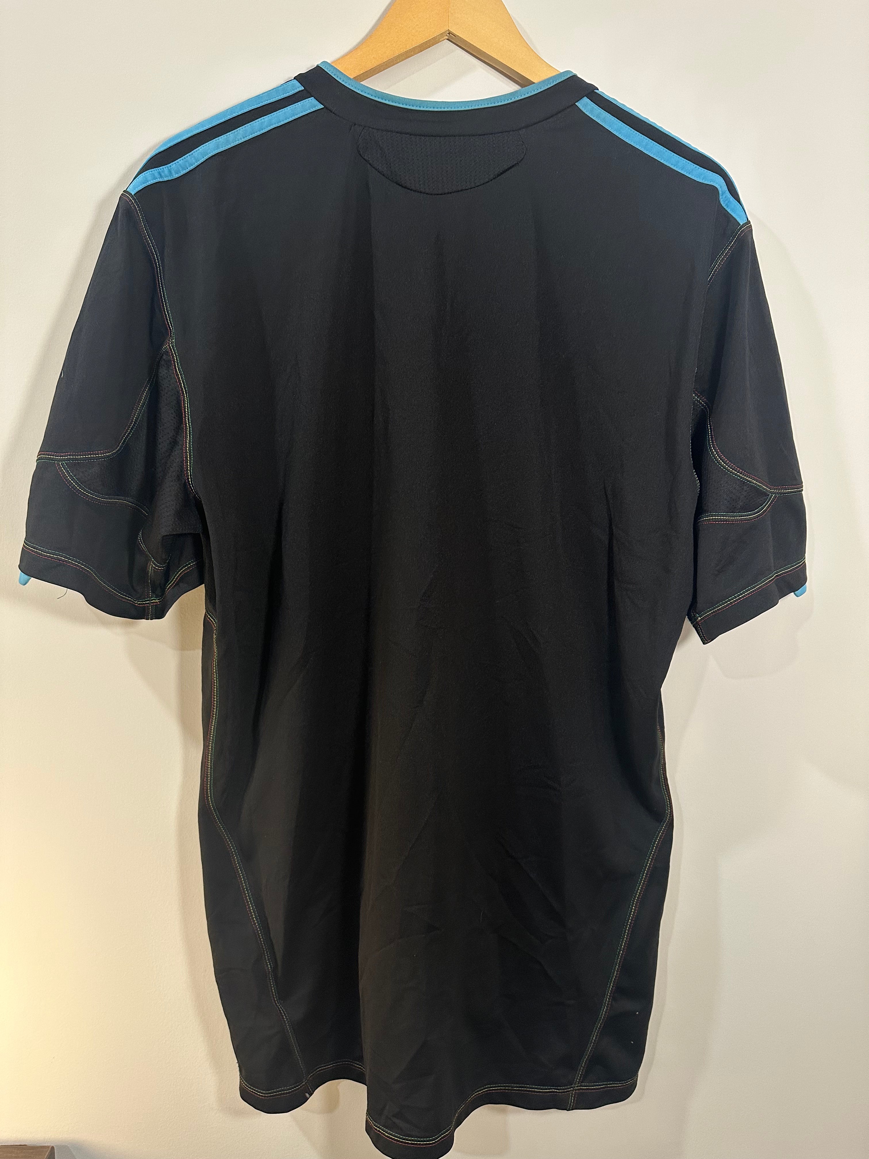 Marseille 2010-11 Third Soccer Jersey (XL)