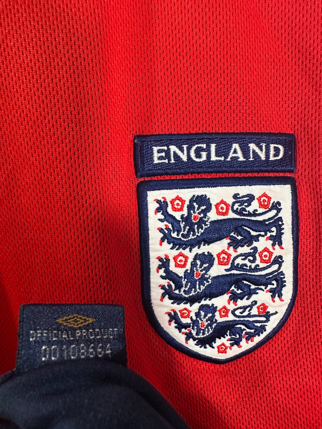 England 2002-04 Away Soccer Jersey (L)