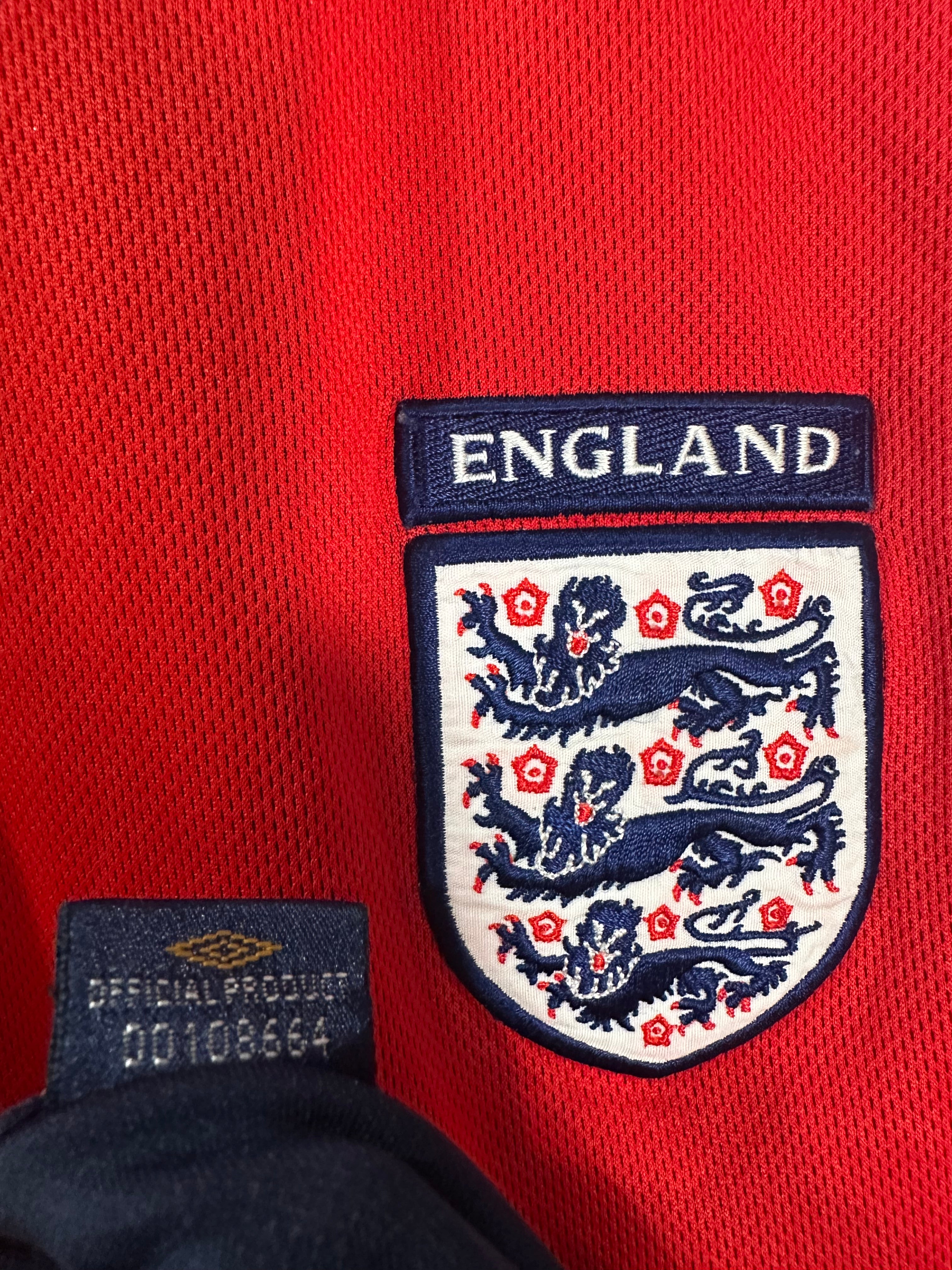 England 2002-04 Away Soccer Jersey (L)