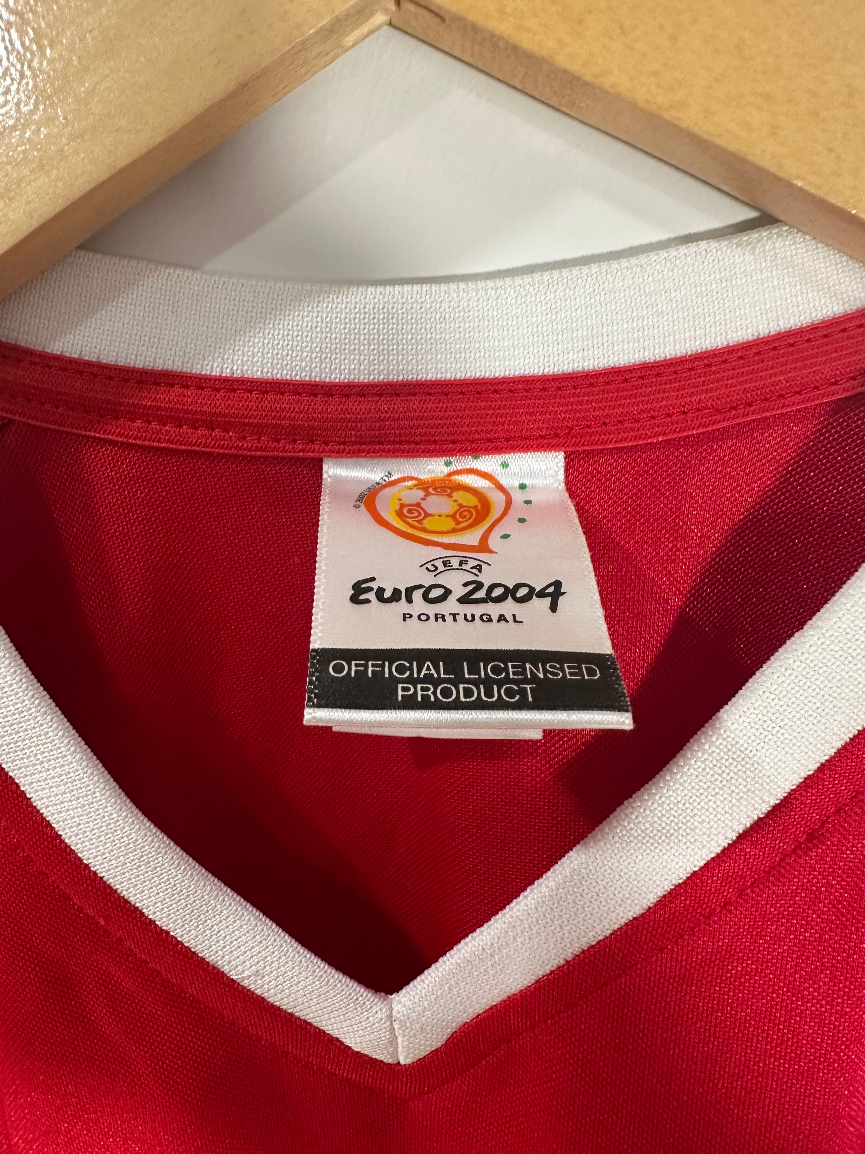 Denmark Euro 2004 Soccer Jersey (S)