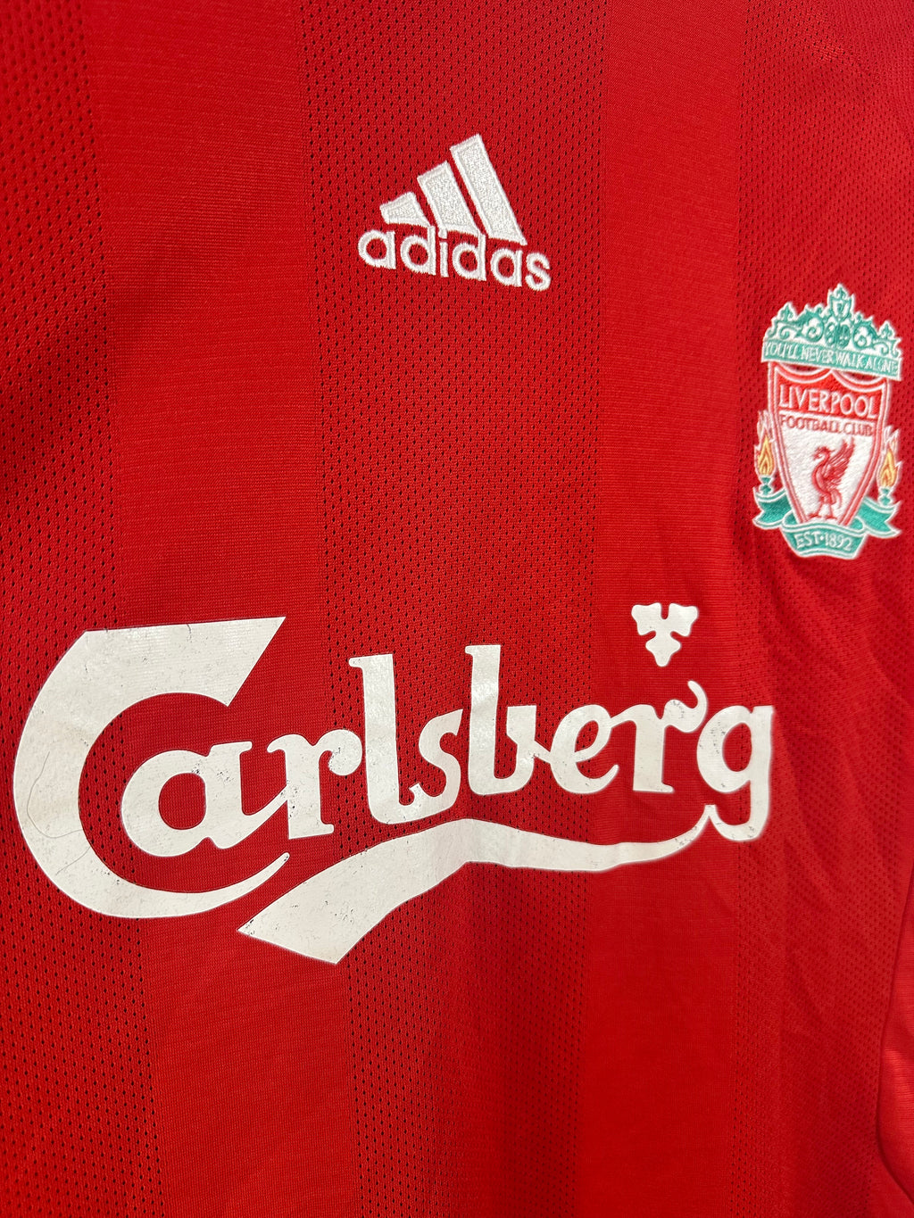 Liverpool 2008-10 Home Soccer Jersey (M)