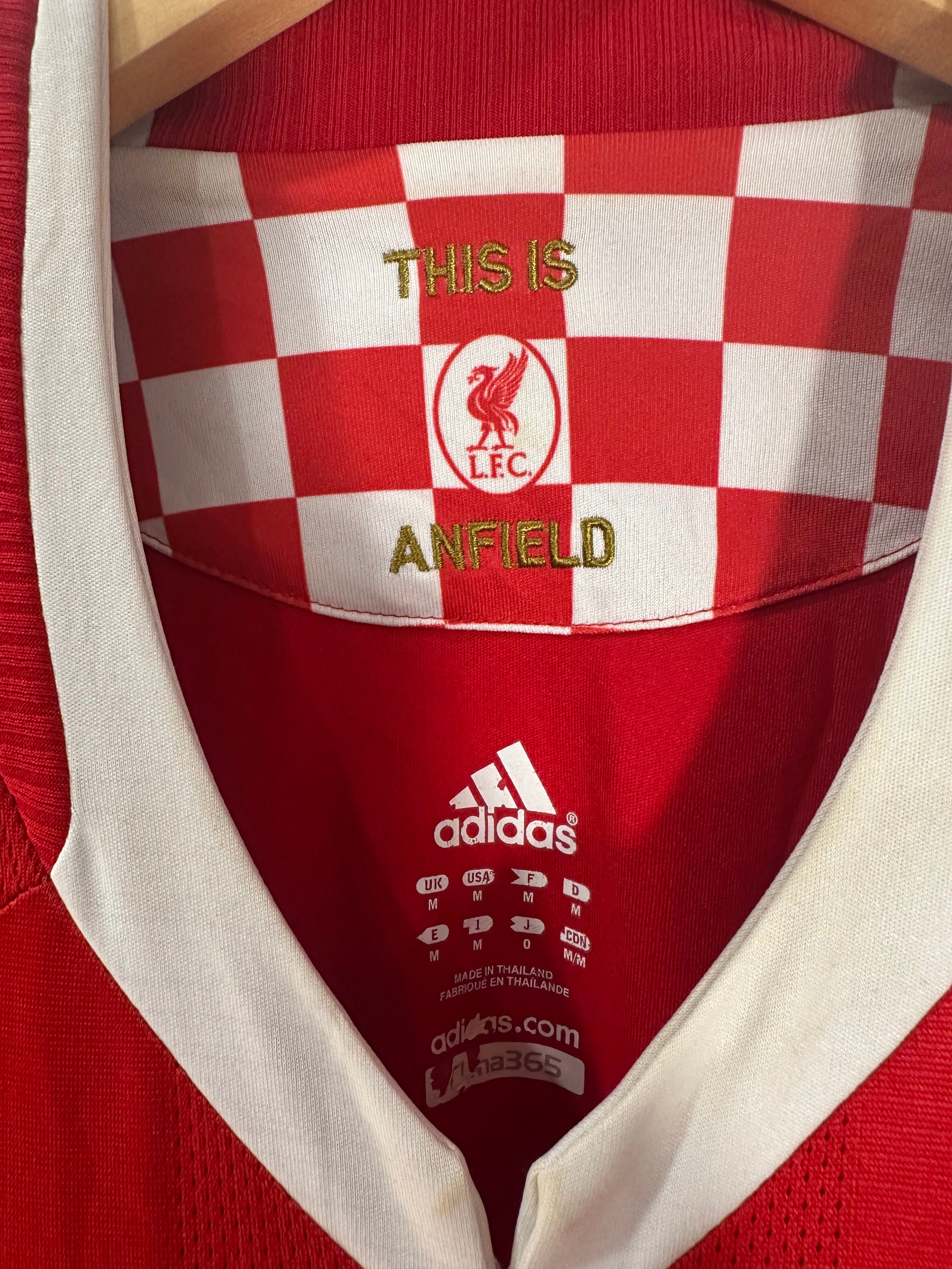 Liverpool 2008-10 Home Soccer Jersey (M)