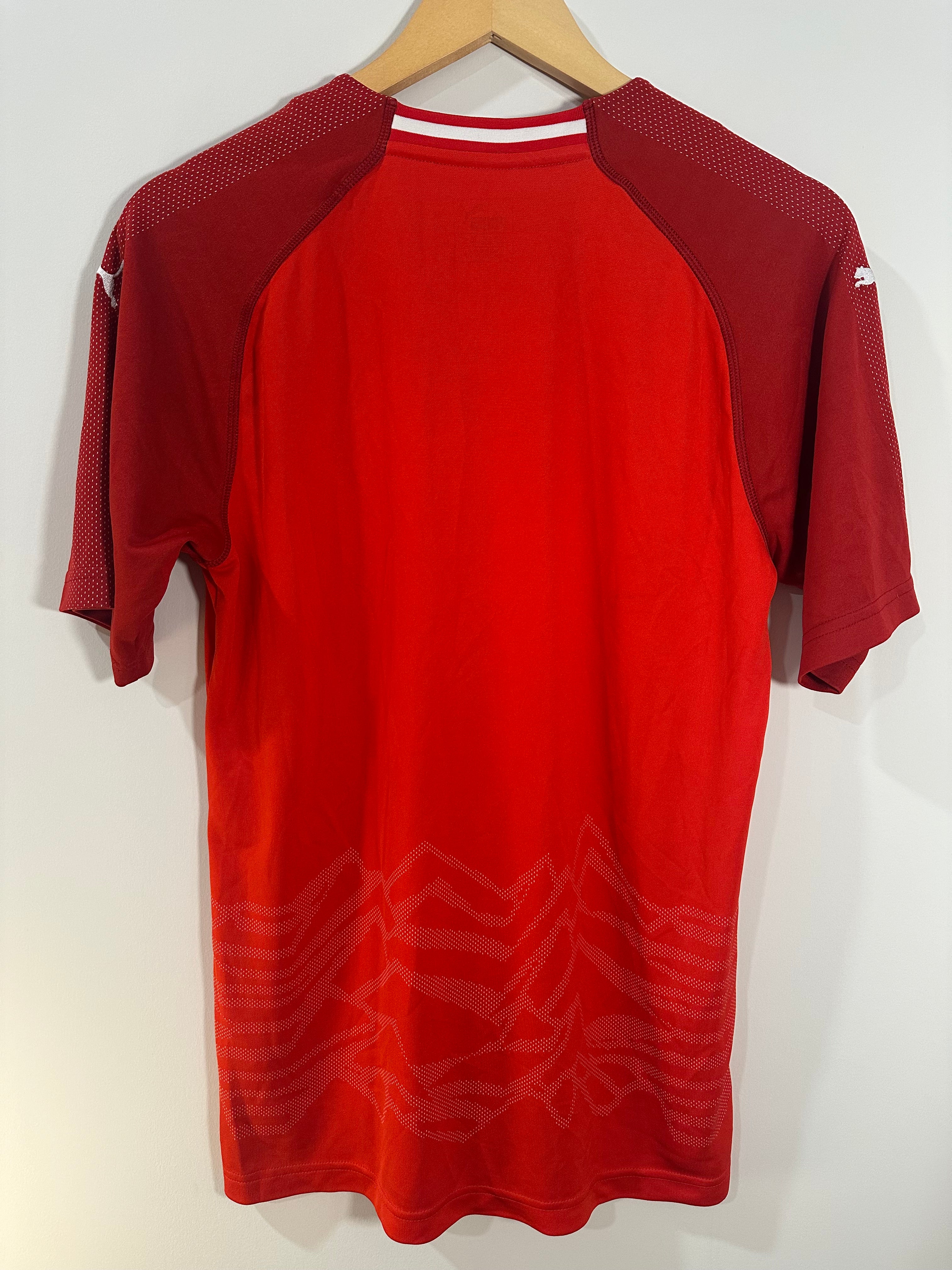 Austria 2018-19 Home Soccer Jersey (M)