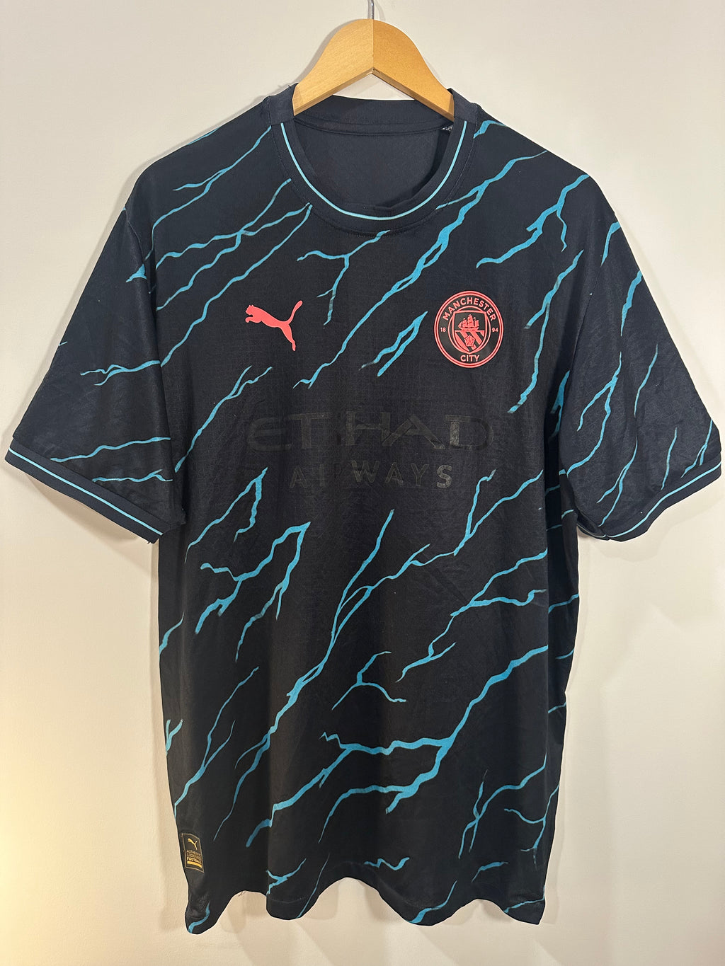 Manchester City 2023-24 Third Soccer Jersey (L) [B Grade]