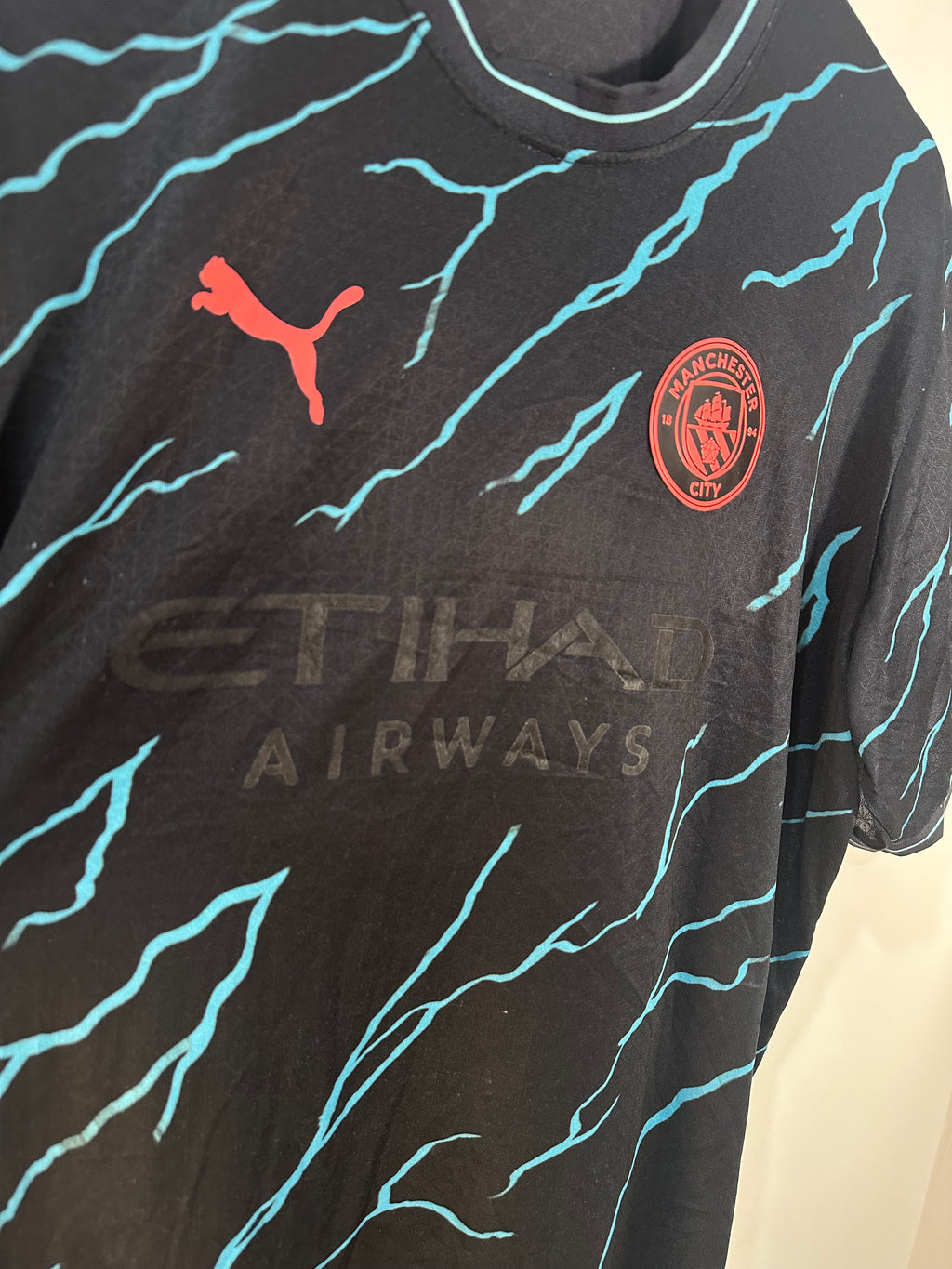 Manchester City 2023-24 Third Soccer Jersey (L) [B Grade]