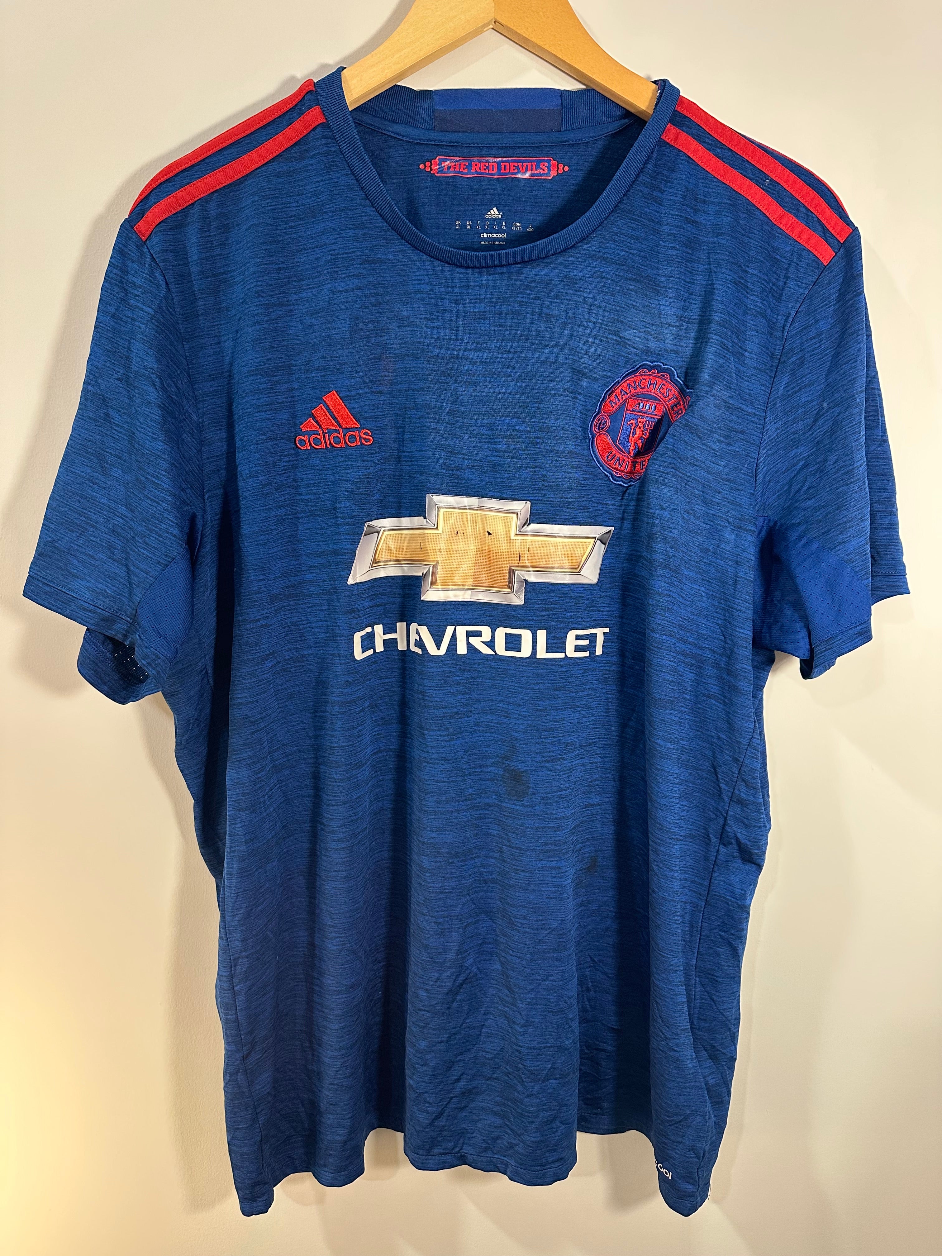 Manchester United 2016-17 Away Soccer Jersey (XL) [B Grade]