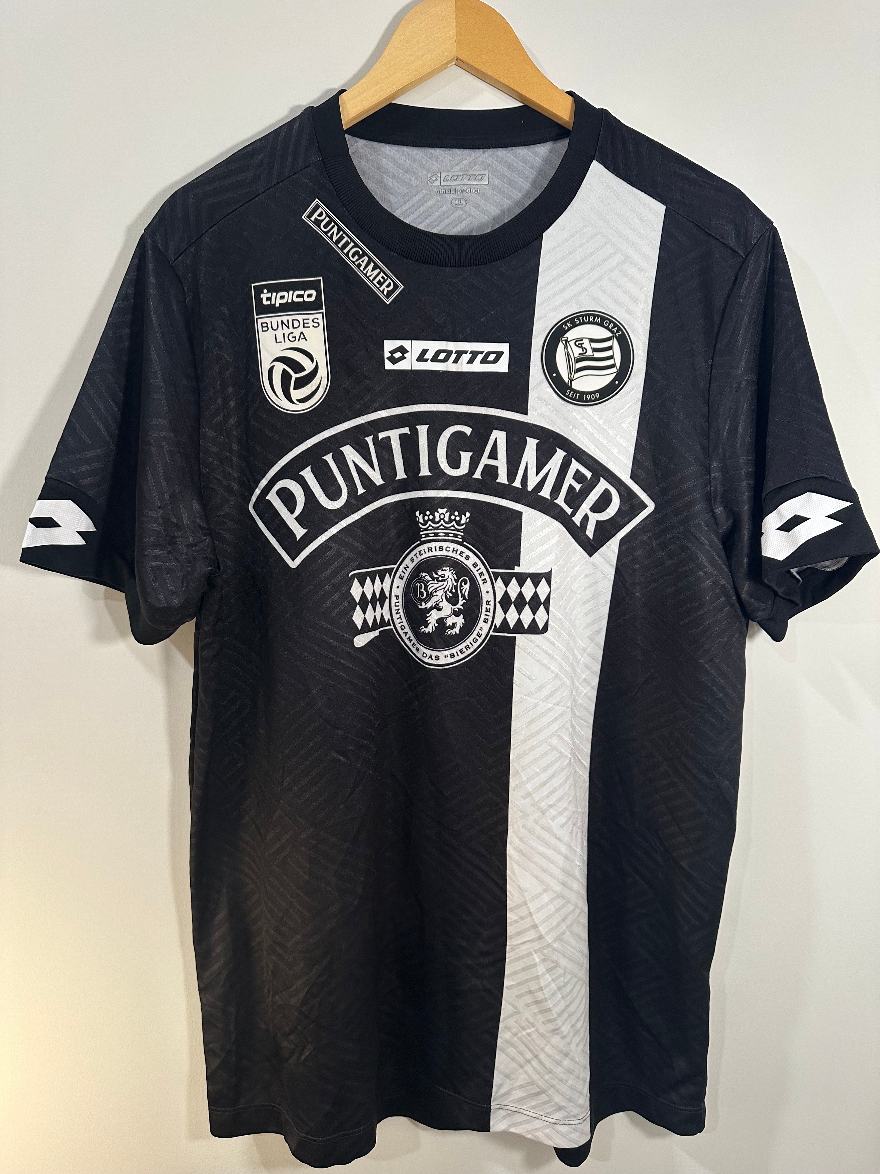 Sturm Graz 2020-21 Away Soccer Jersey (XL) [Custom Name]