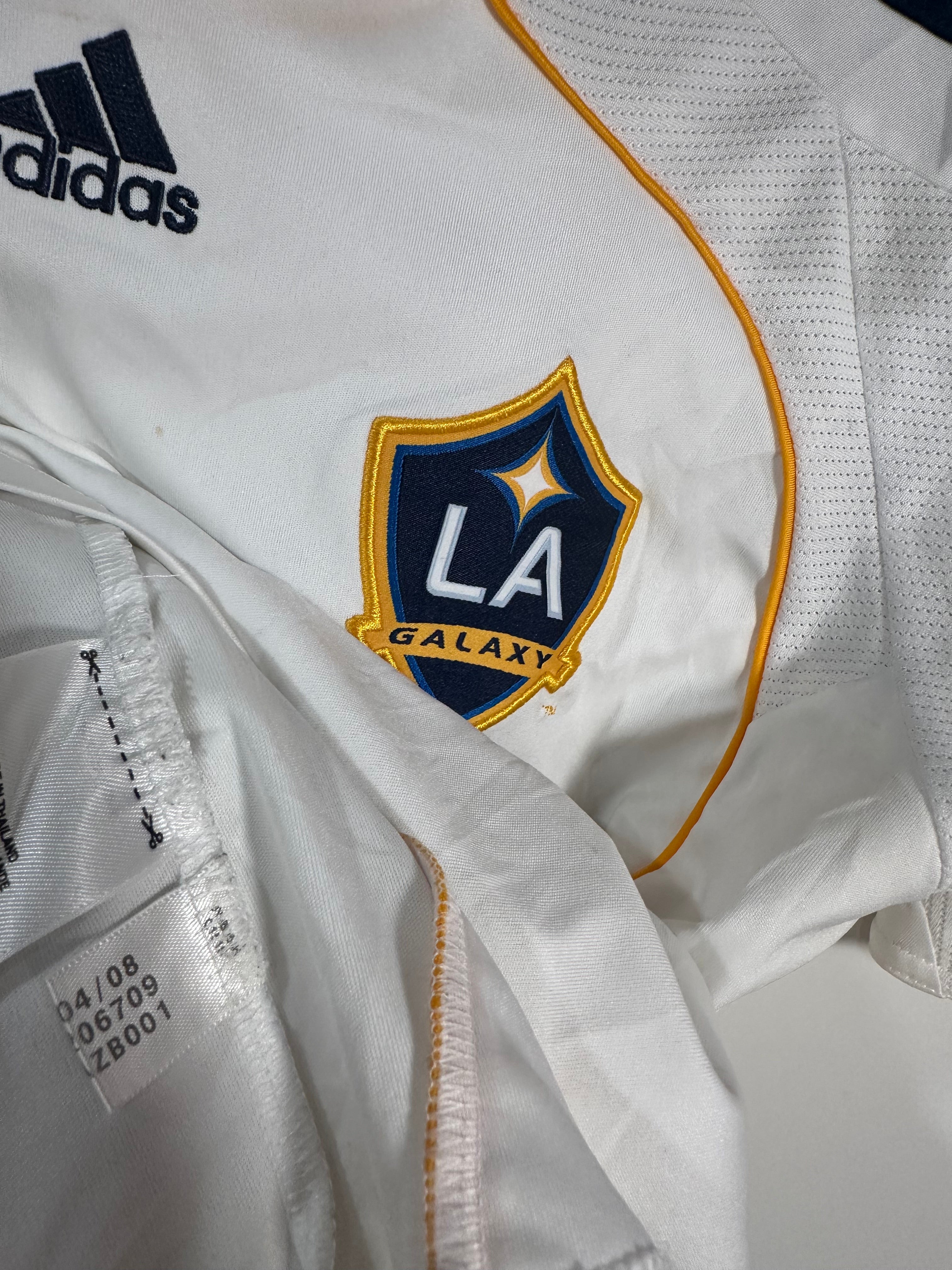 LA Galaxy 2008-09 Home Soccer Jersey Beckham #23 (Youth L) [B Grade]