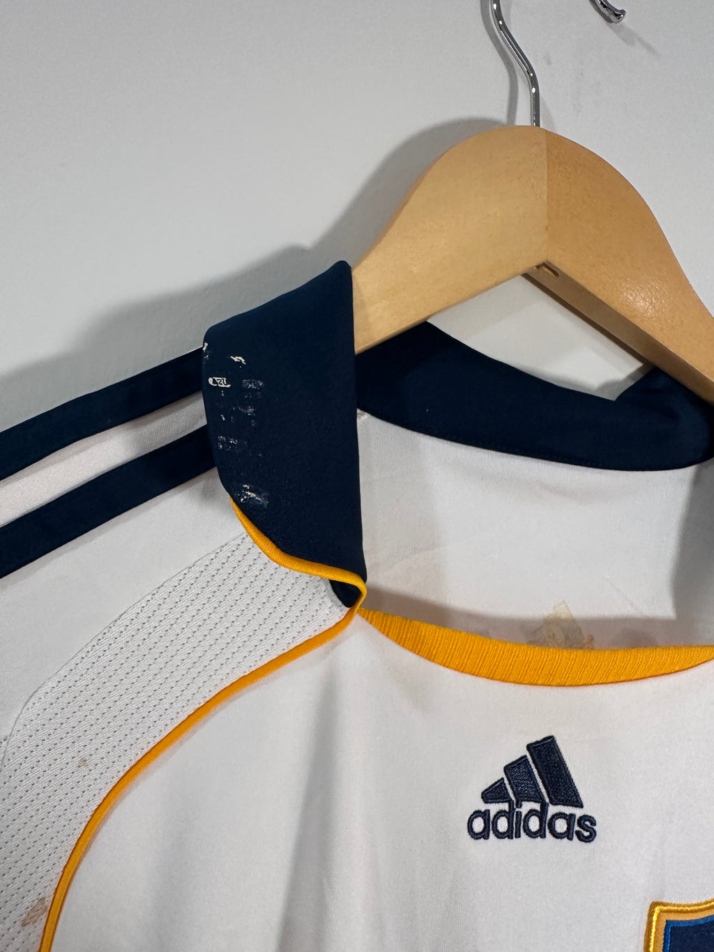 LA Galaxy 2008-09 Home Soccer Jersey Beckham #23 (Youth L) [B Grade]