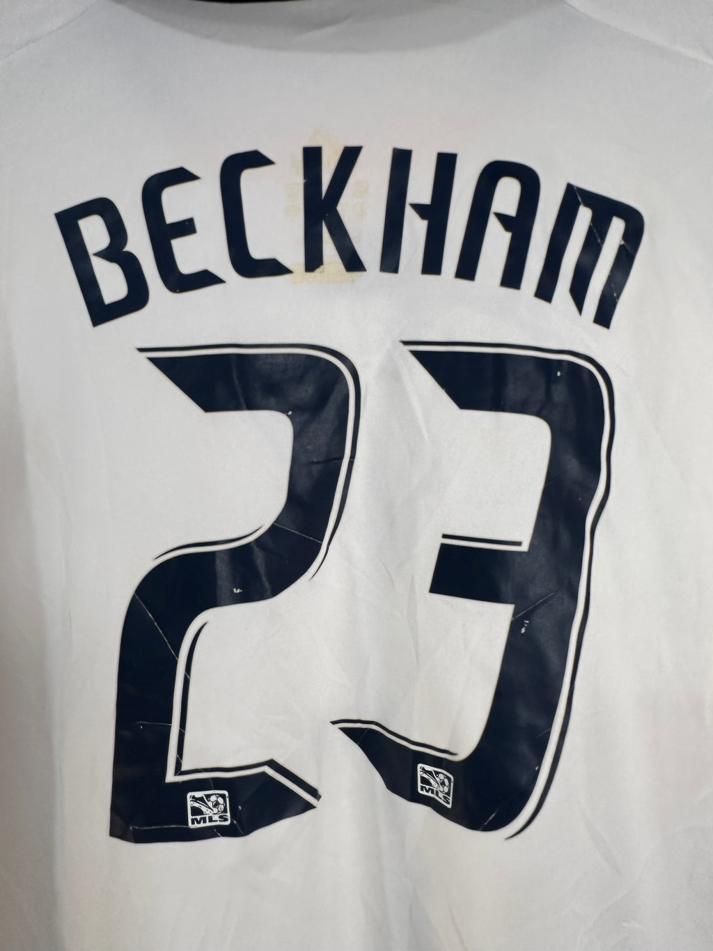 LA Galaxy 2008-09 Home Soccer Jersey Beckham #23 (Youth L) [B Grade]