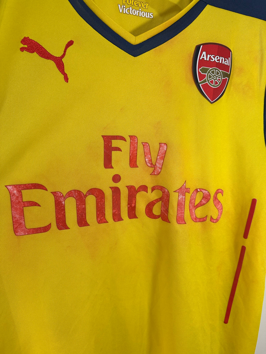 Arsenal 2014-15 Away Soccer Jersey (S) [B Grade]