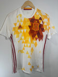 Spain 2016 Away Soccer Jersey (S)
