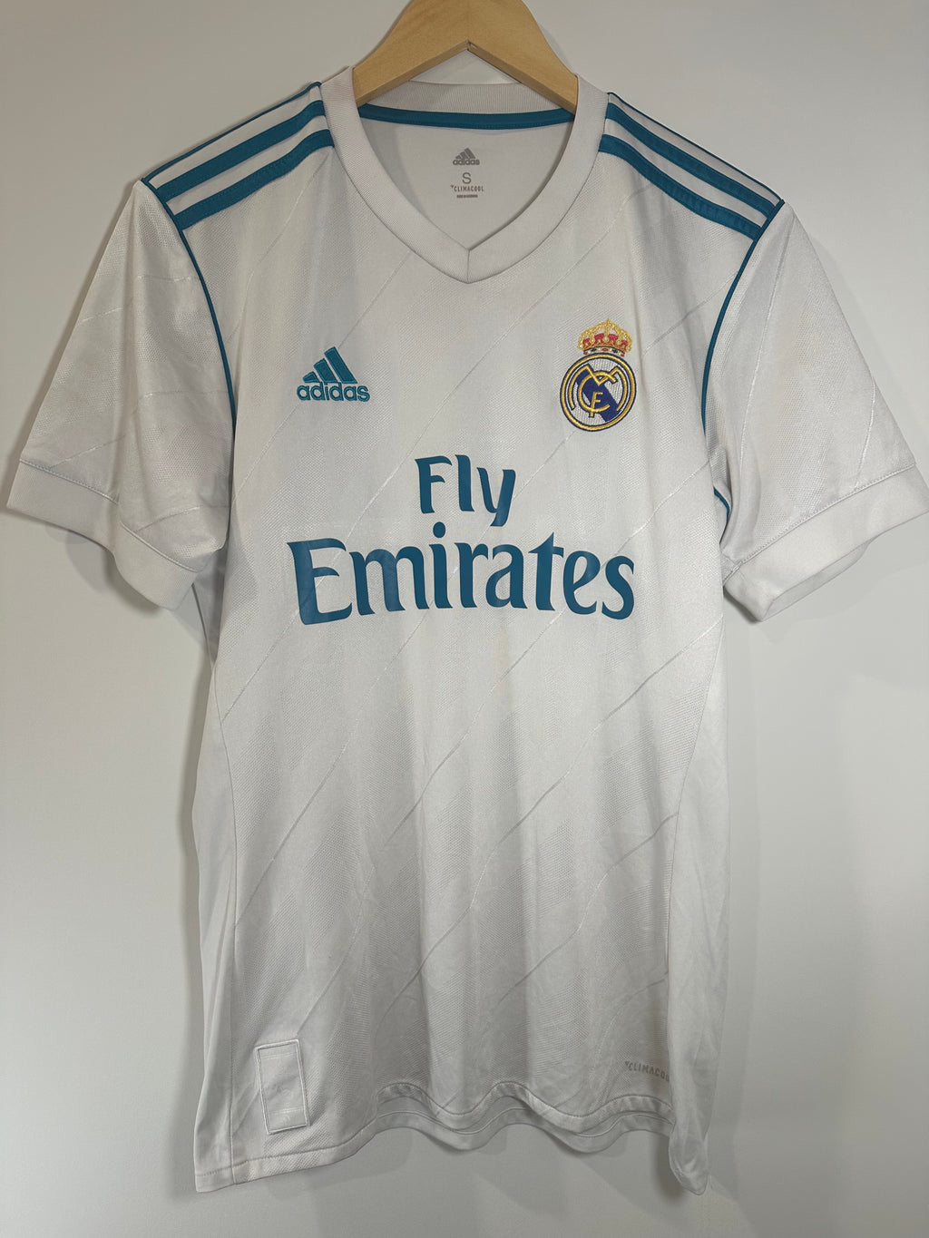 Real Madrid 2017-18 Home Soccer Jersey (S)