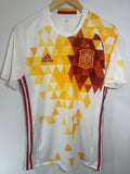 Spain 2016 Away Soccer Jersey Authentic Version (S)