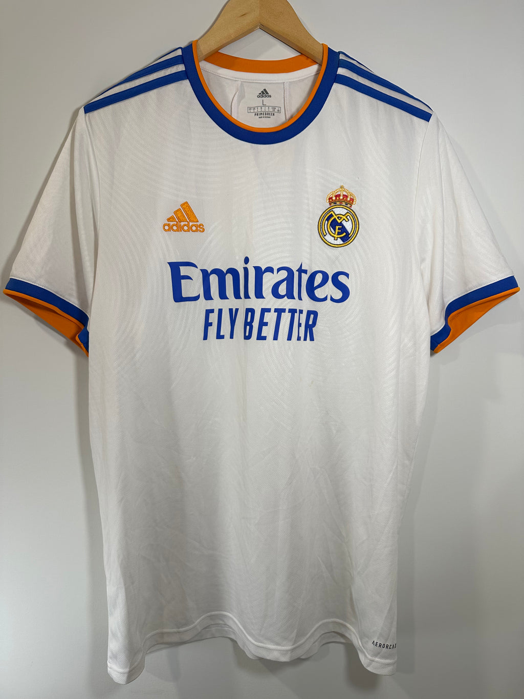 Real Madrid 2021-22 Home Soccer Jersey (L) [B Grade]