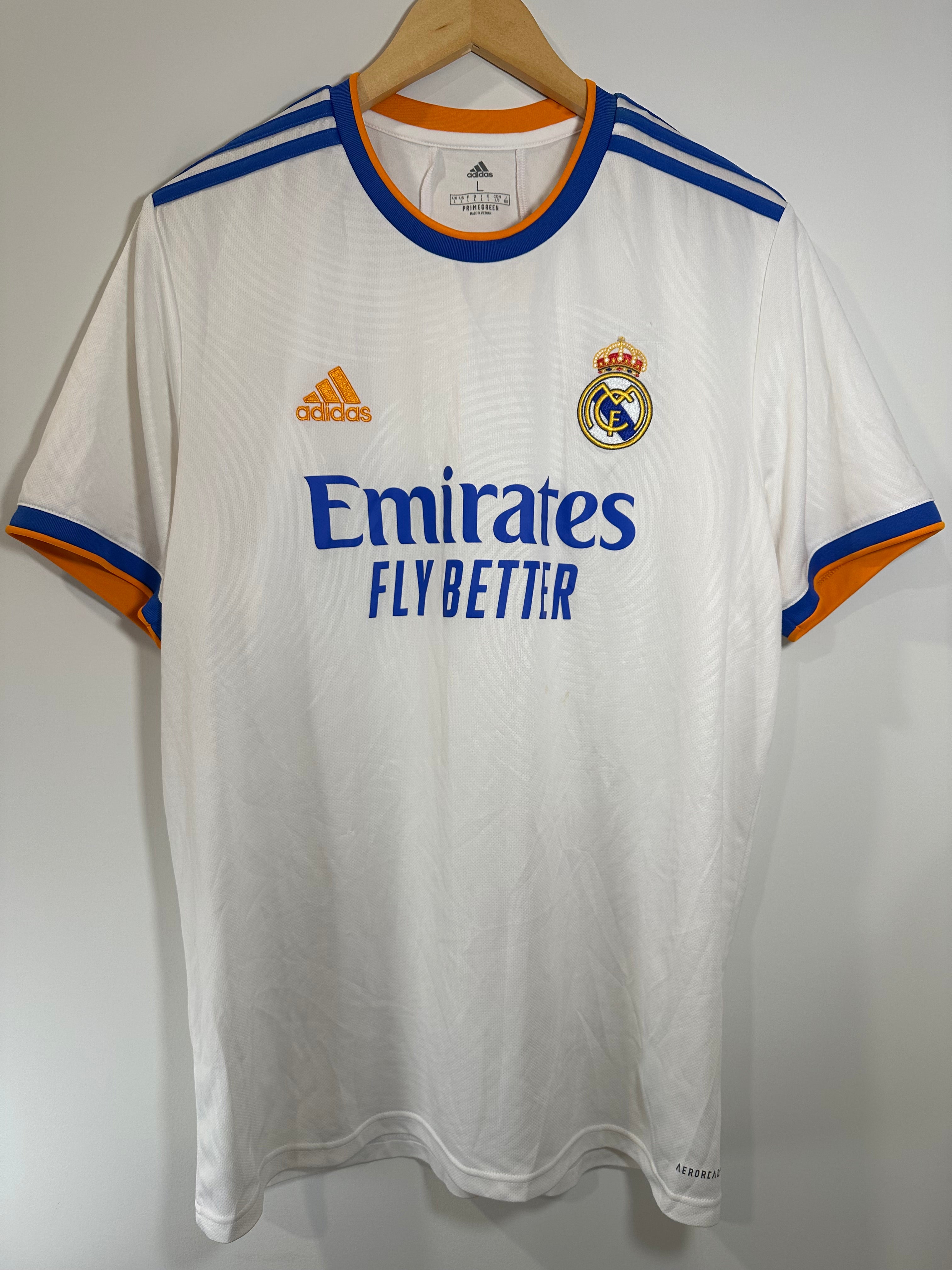Real Madrid 2021-22 Home Soccer Jersey (L) [B Grade]