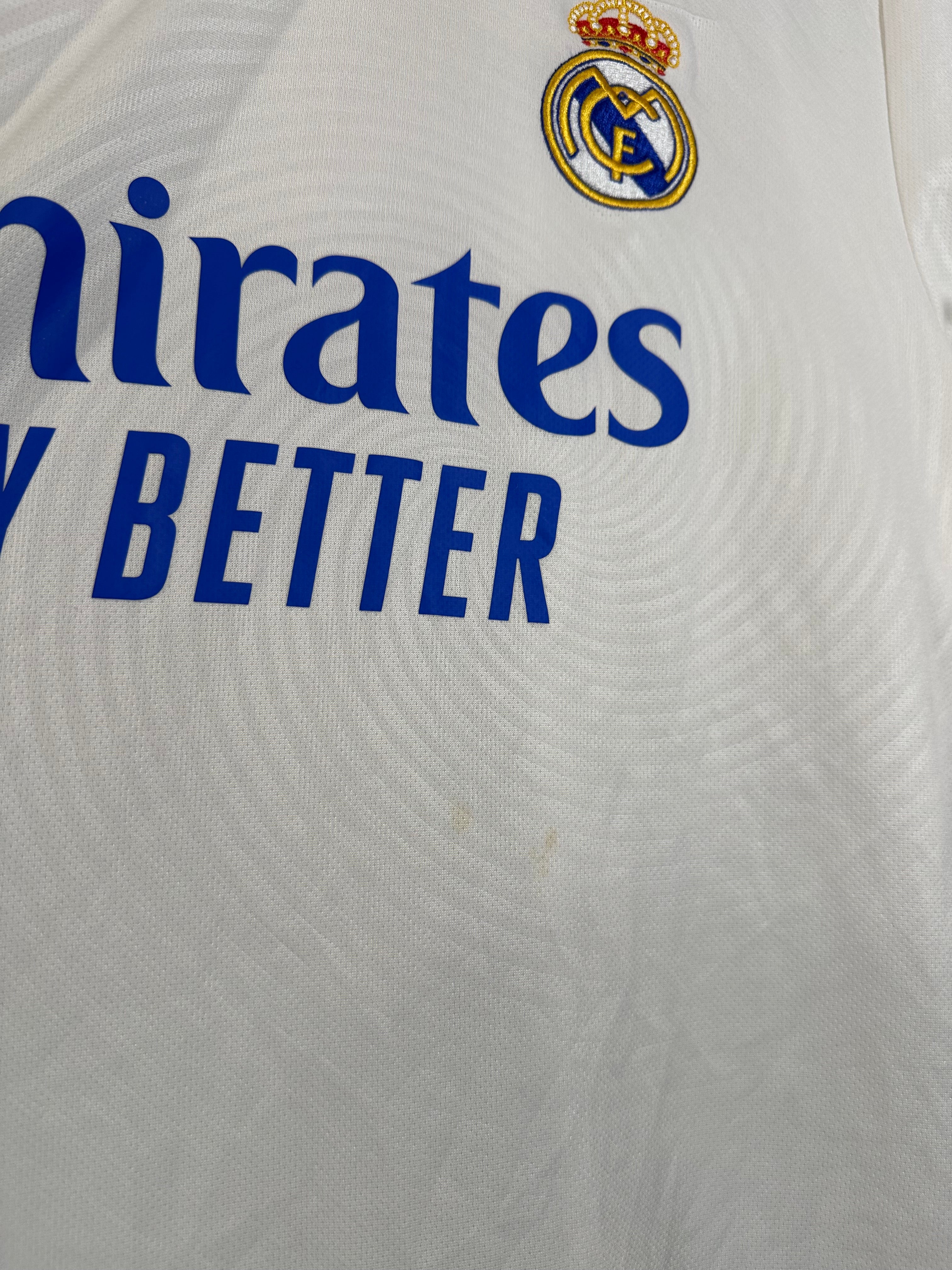 Real Madrid 2021-22 Home Soccer Jersey (L) [B Grade]