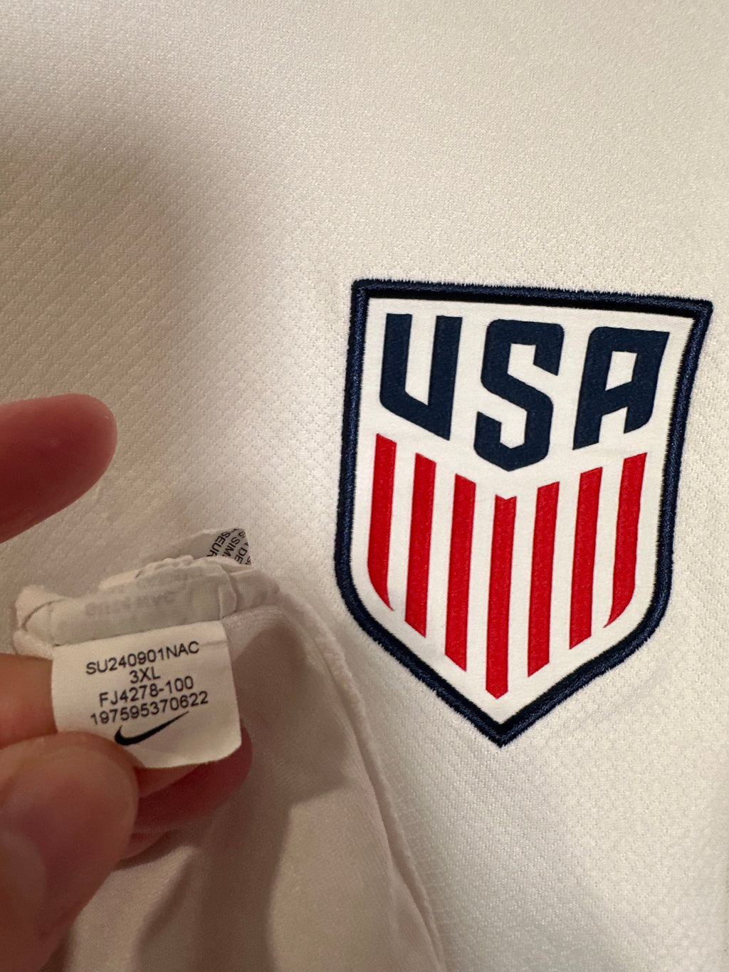 USA 2024-25 Home Soccer Jersey (3XL)
