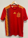 Spain 2018 Home Soccer Jersey (YL)