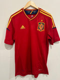 Spain 2012 Home Soccer Jersey (M)