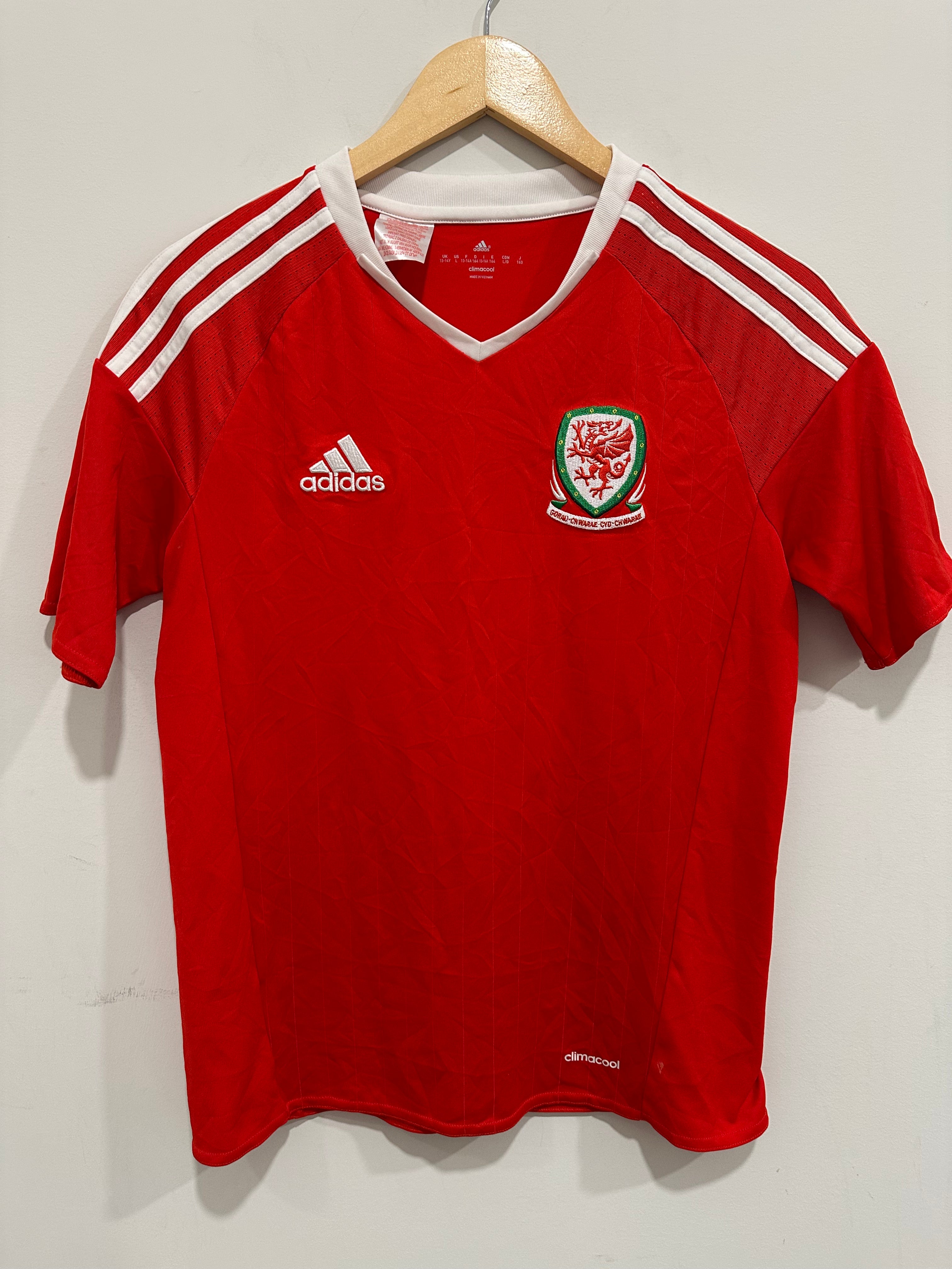 Wales 2016-17 Home Soccer Jersey (YL)